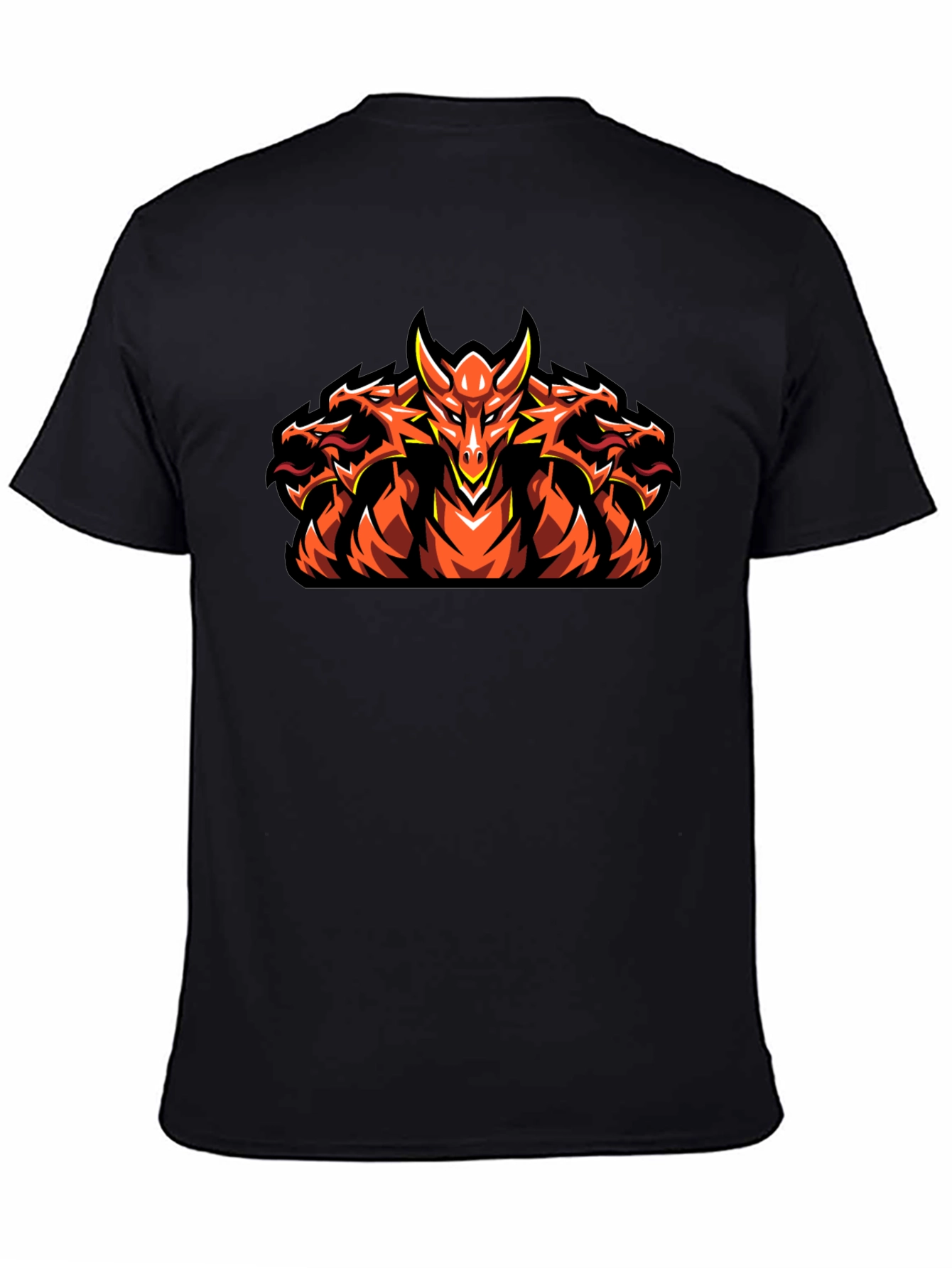 Hydra Dragon Graphic Tee - Men's Black T-Shirt - 4