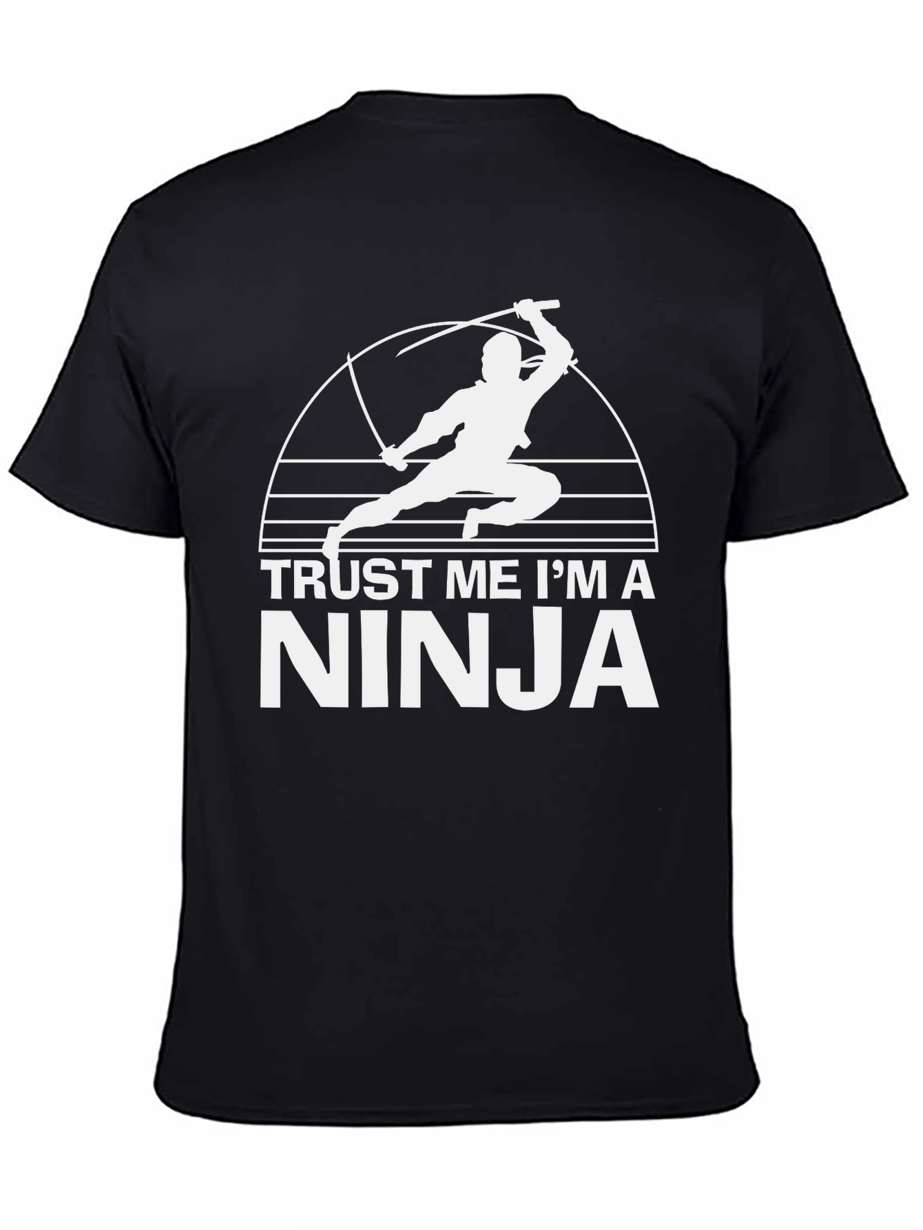 Black Trust Me I'm A Ninja Graphic T-Shirt view 4
