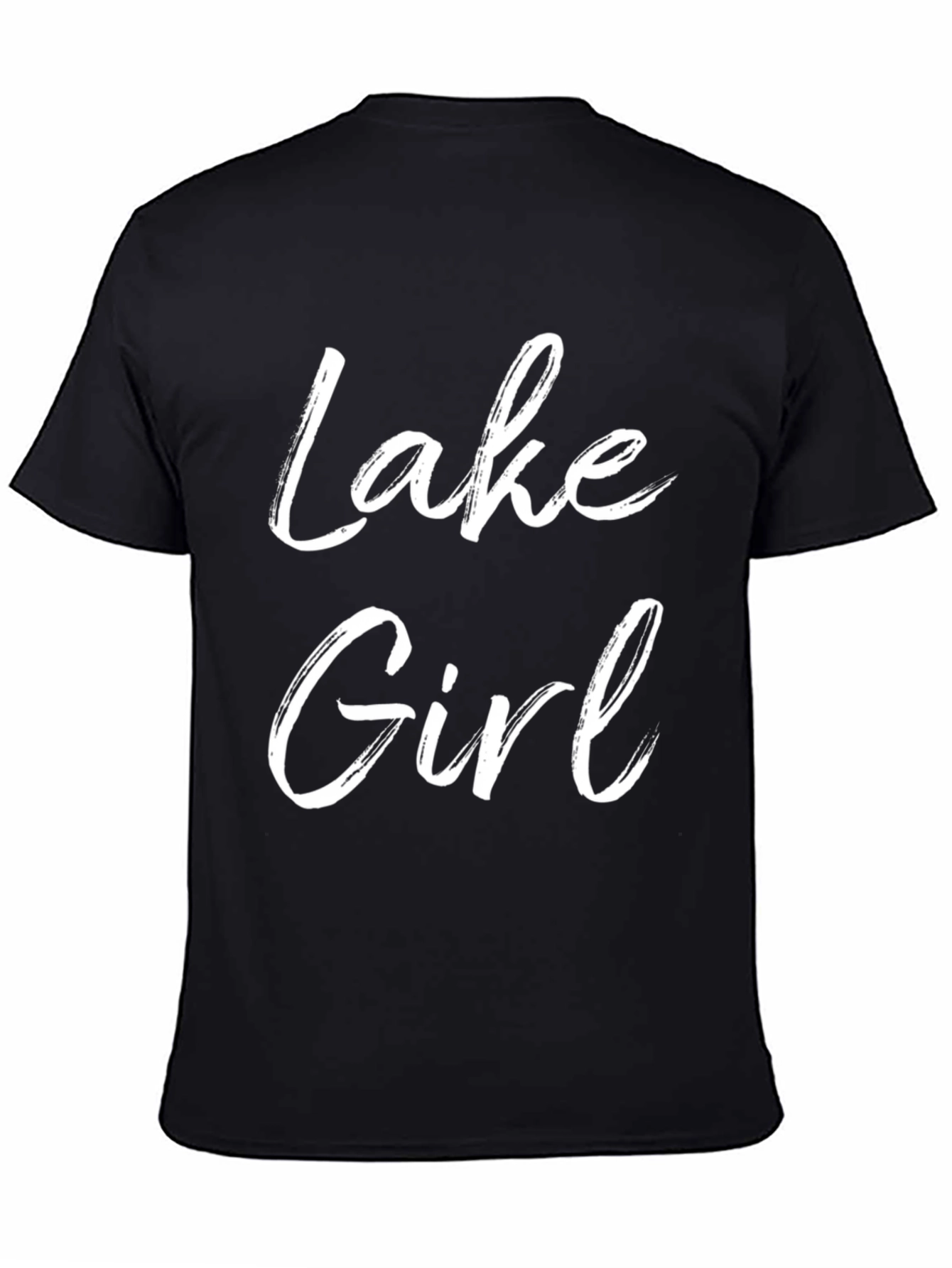 Black Lake Girl Graphic T-Shirt - Black view 4