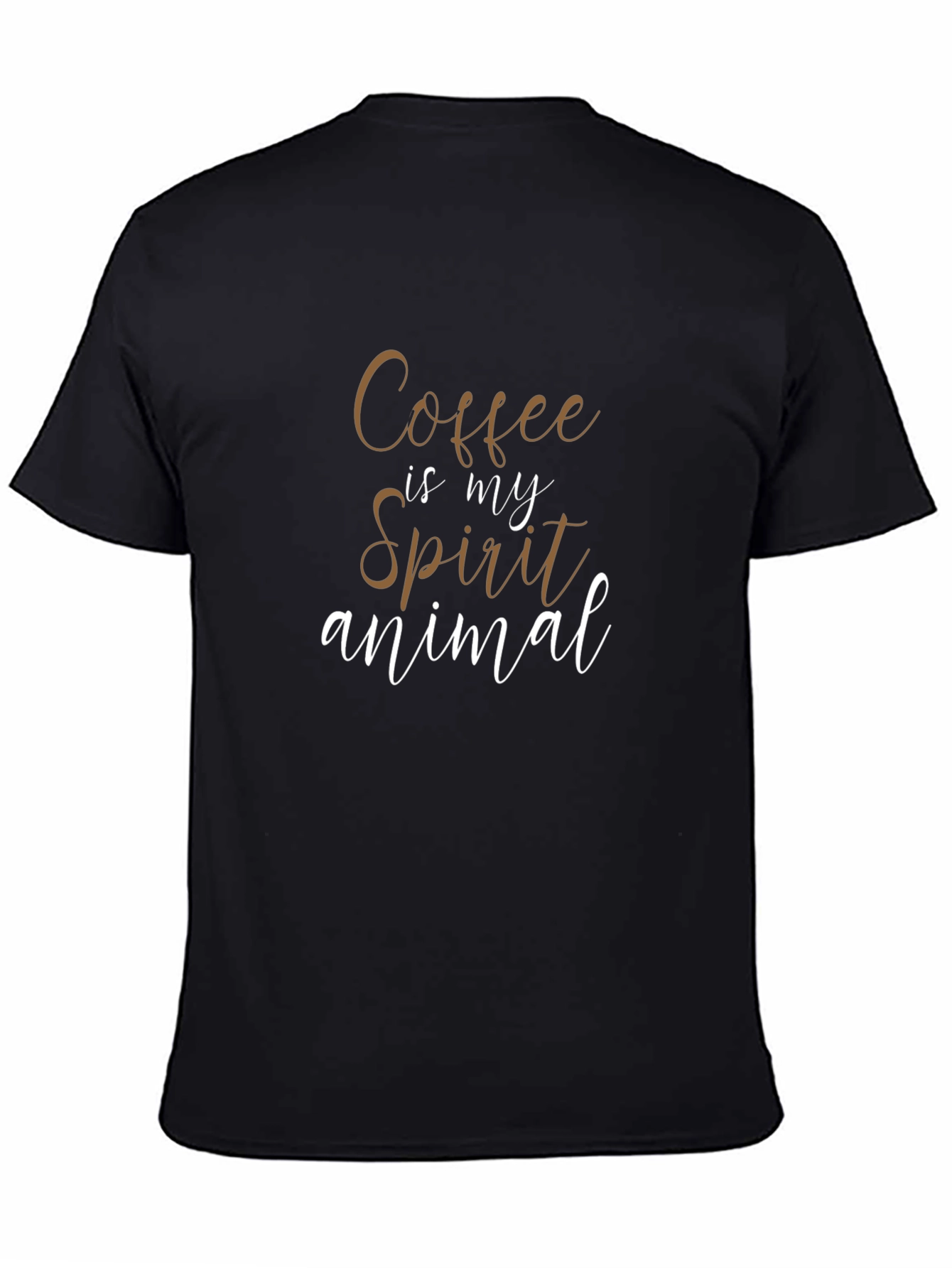 Black Coffee Is My Spirit Animal - Funny Graphic Tee view 4