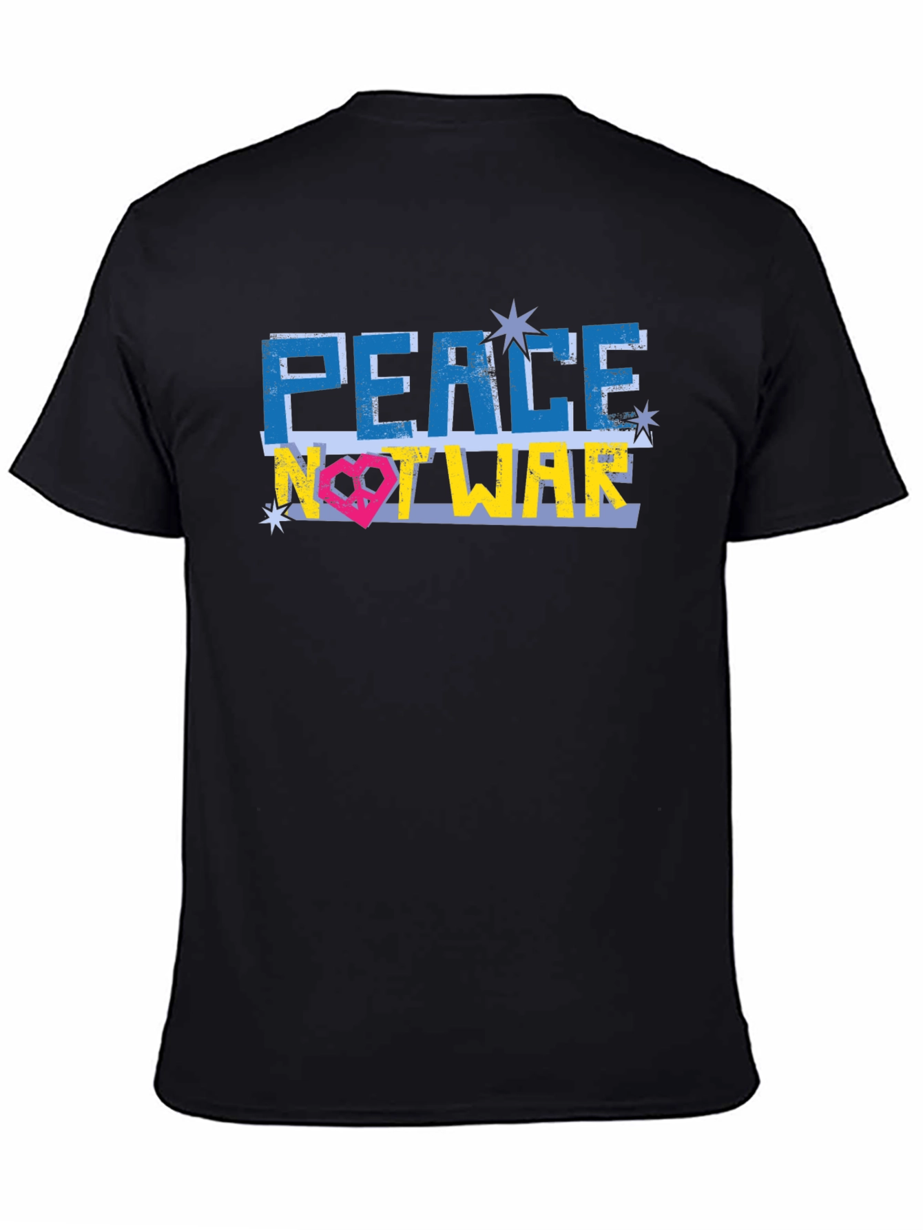 Black Peace Not War Ukraine T-Shirt view 4