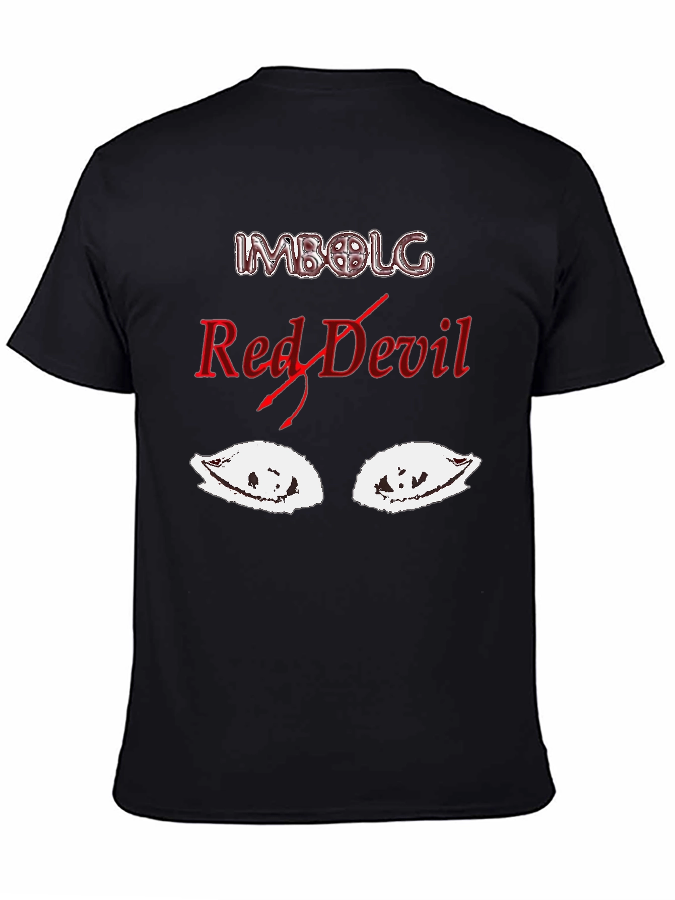Black Imbolg Red Devil Graphic T-Shirt - Soft Cotton Blend view 4