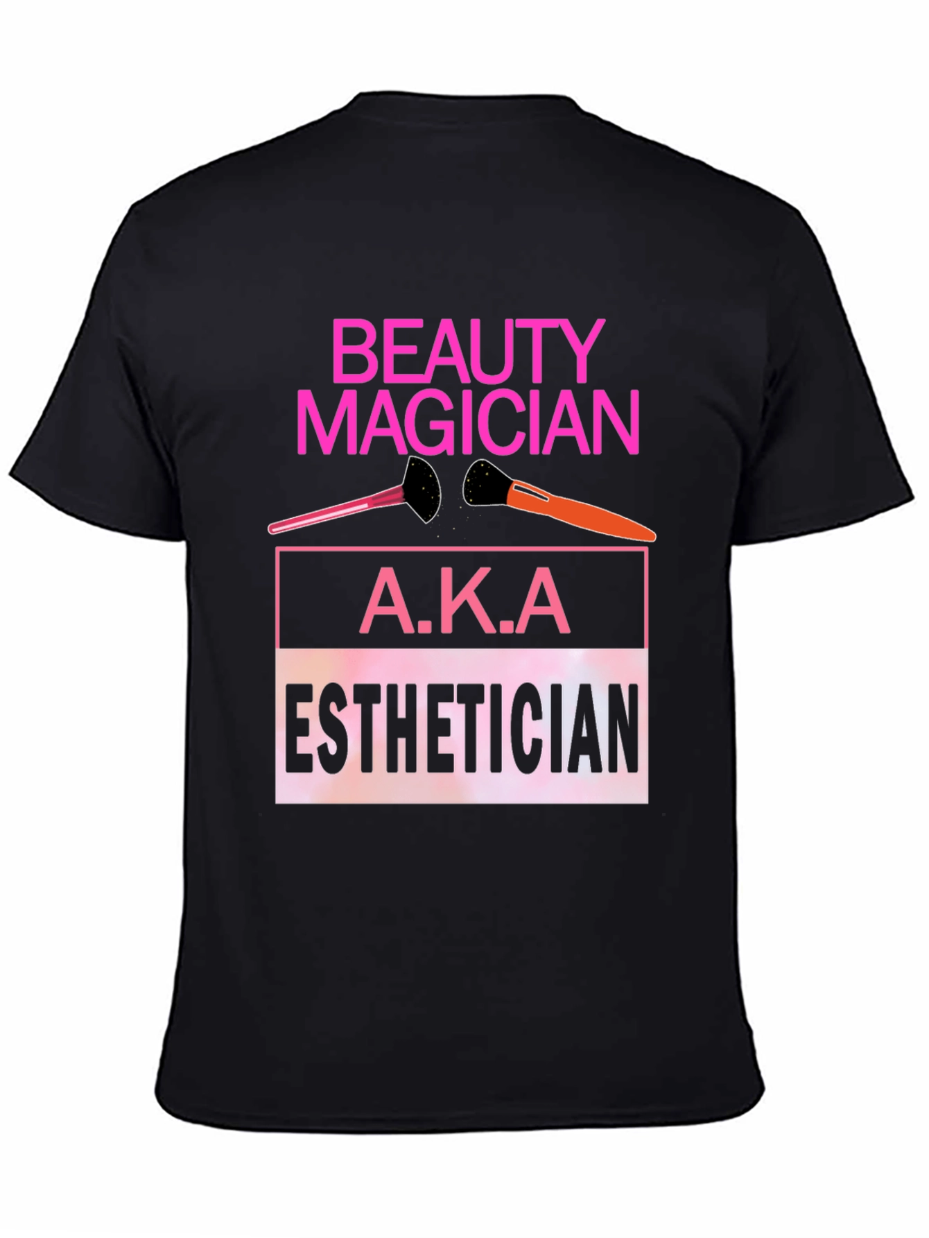 Black Beauty Magician Esthetician T-Shirt view 4