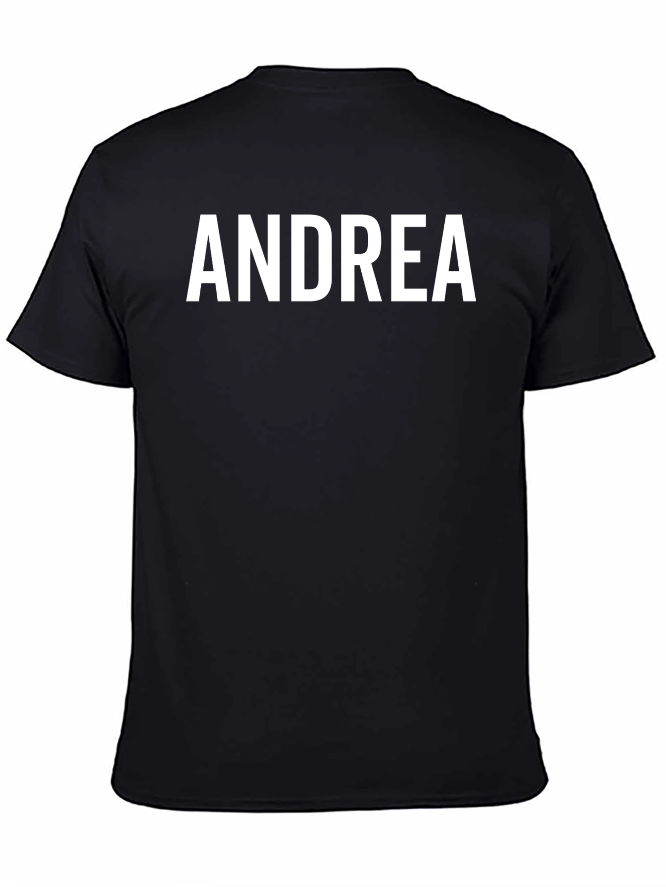 Black Andrea Graphic T-Shirt - Modern Unisex Tee view 4