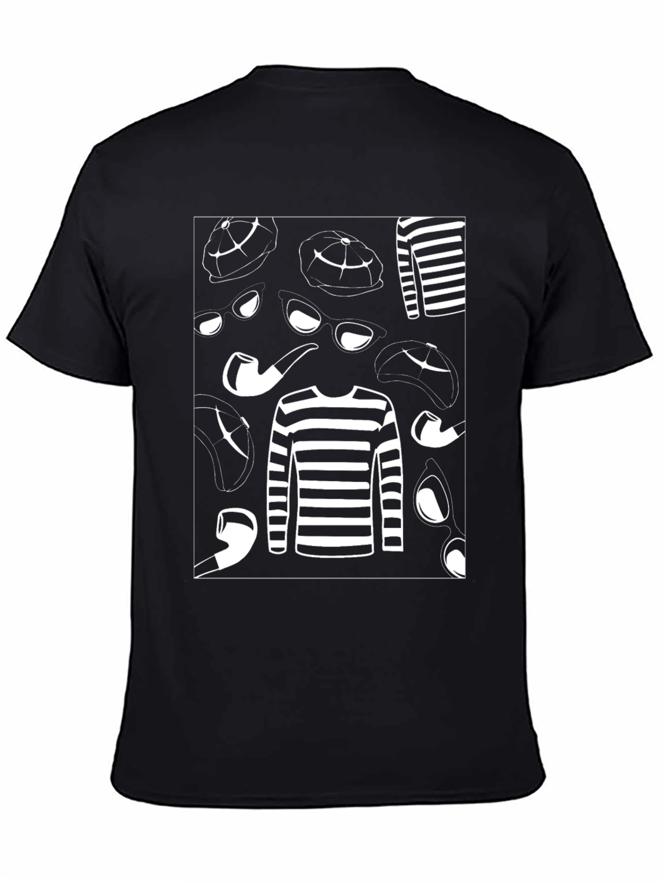 Mysterious Detective Graphic T-Shirt - 4