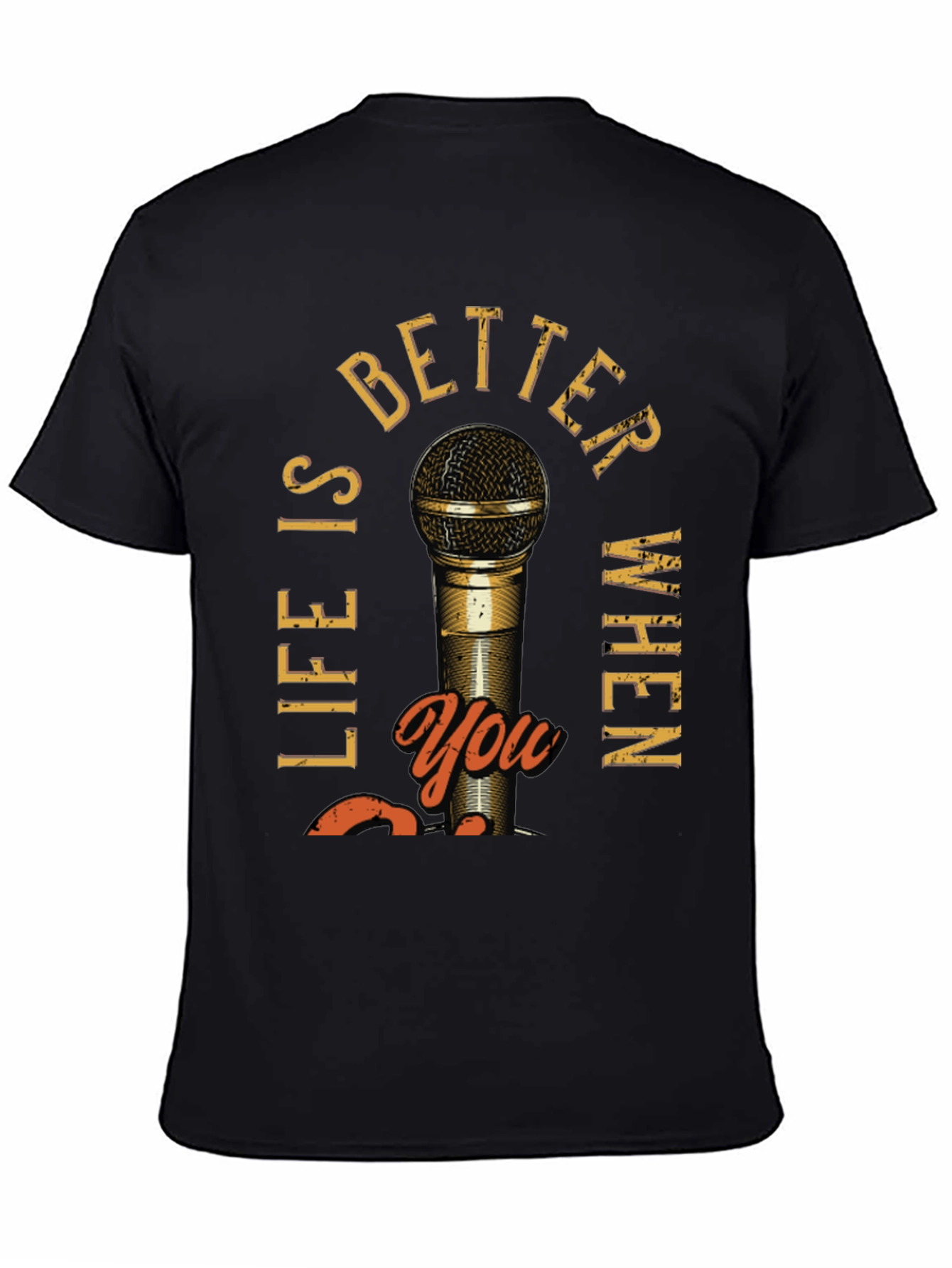 Black Life Is Better With You Men's Graphic T-Shirt view 4