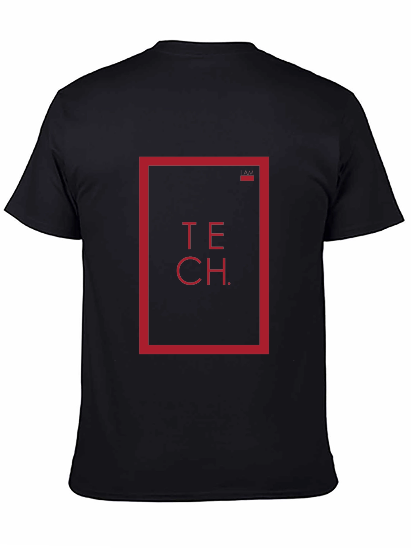 Black Tech Graphic Tee - Modern Style Shirt view 4