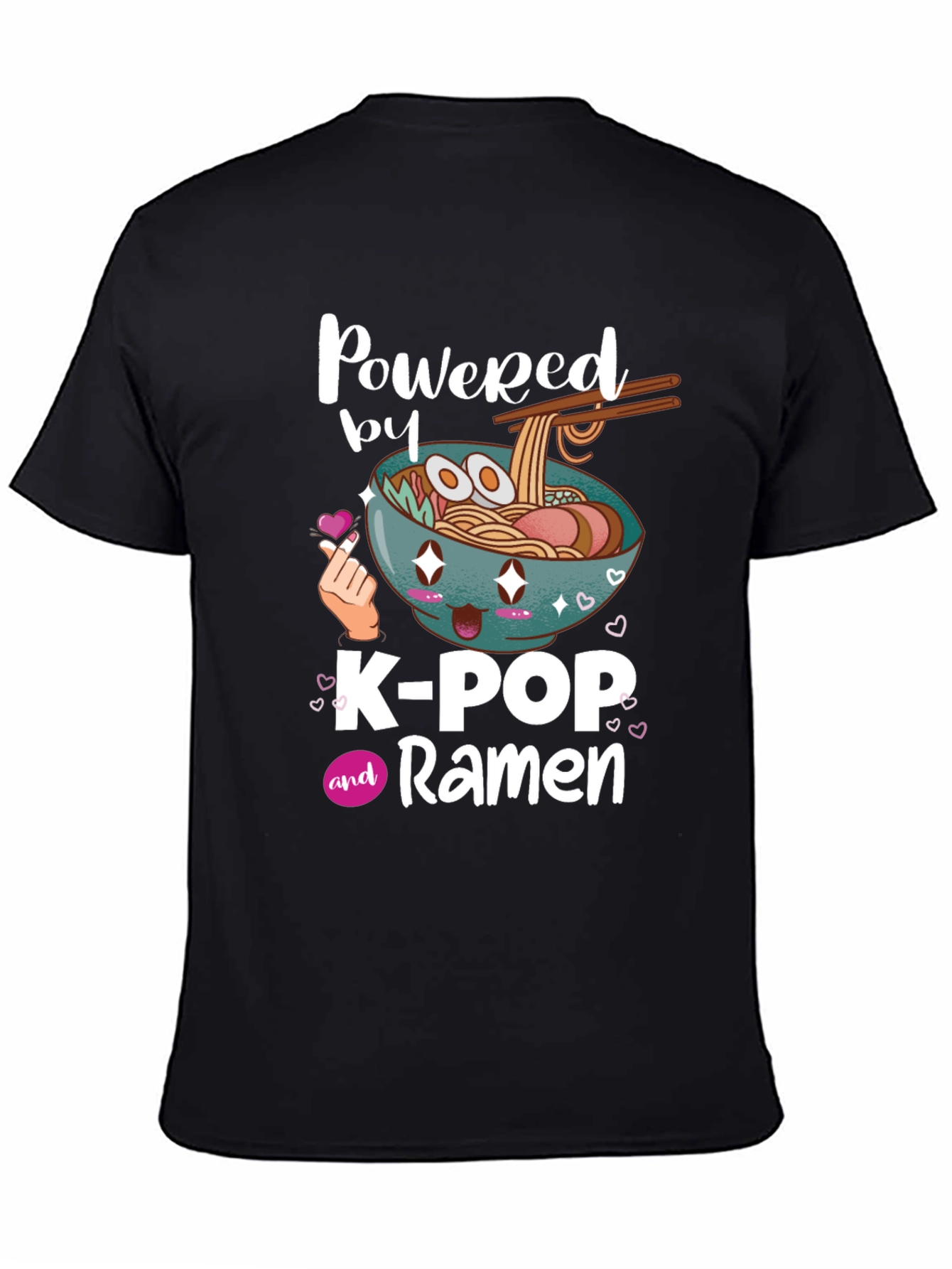K-Pop and Ramen Graphic T-Shirt - 4