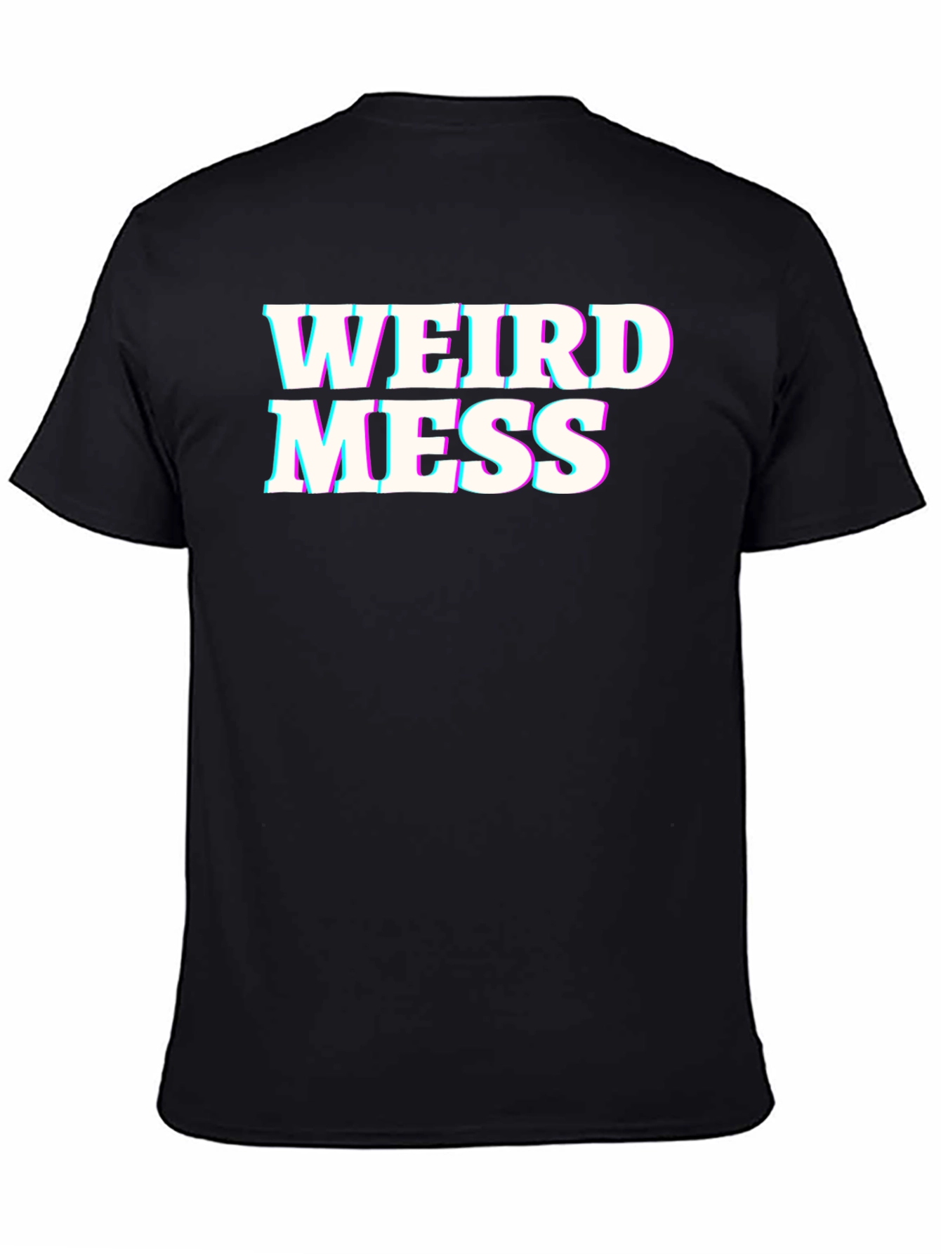 Black Weird Mess Graphic T-Shirt - Black view 4