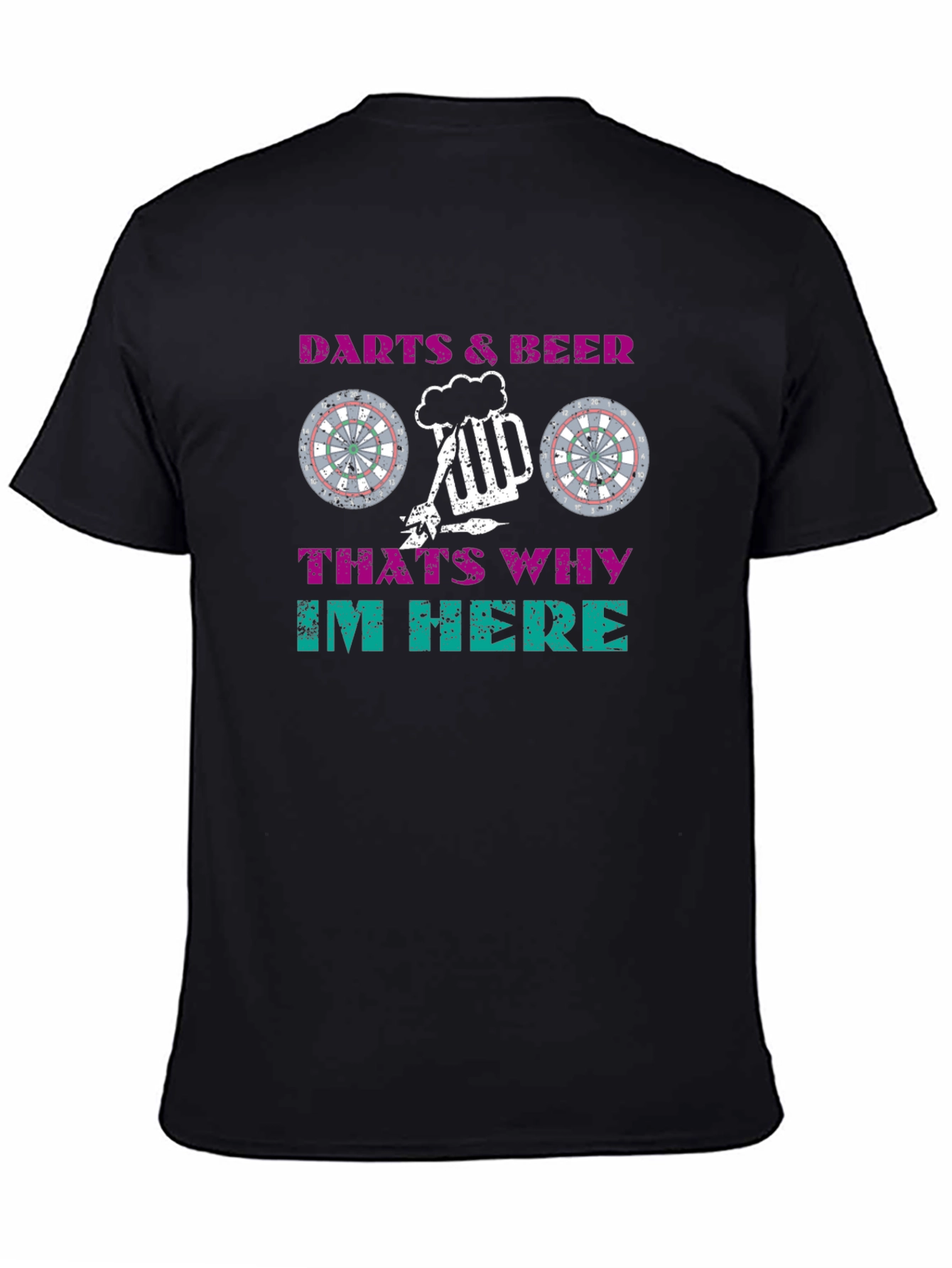 Black Darts & Beer Graphic Tee view 4