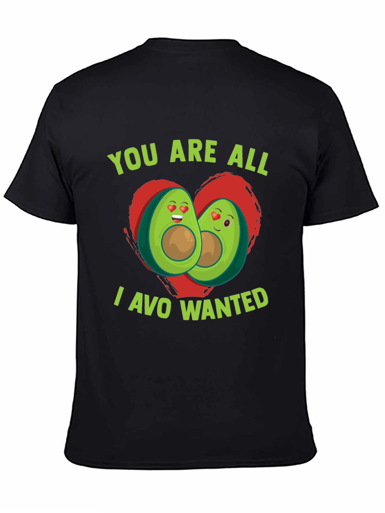 Black Avocado Love Graphic T-Shirt - You Are All I Avo Wanted view 4