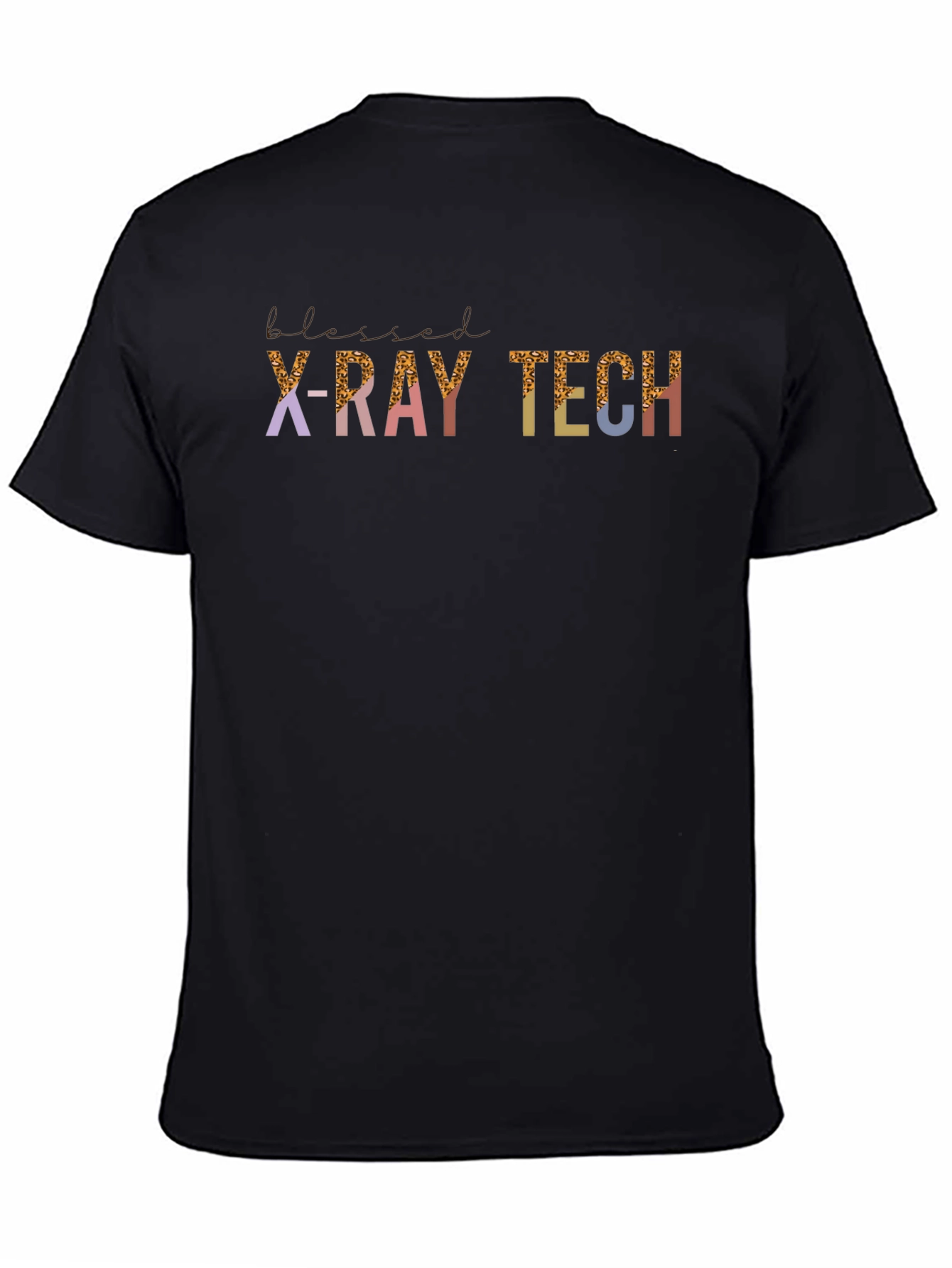 Black Blessed X-Ray Tech T-Shirt view 4