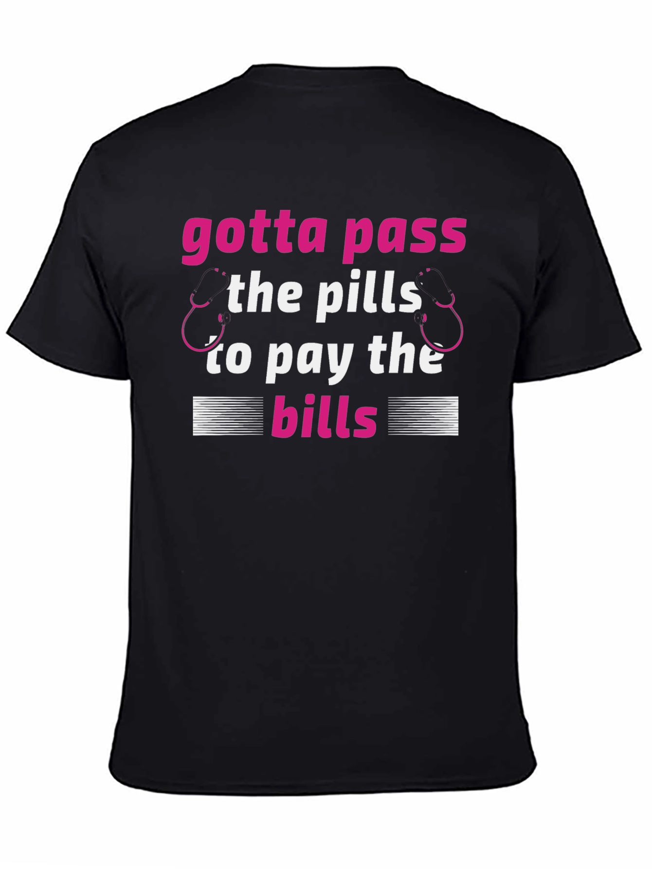 Gotta Pass The Pills Graphic Tee - Black - 4