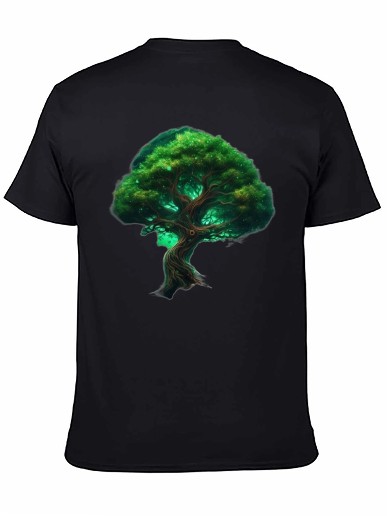 Black Mystic Tree Graphic Tee view 4