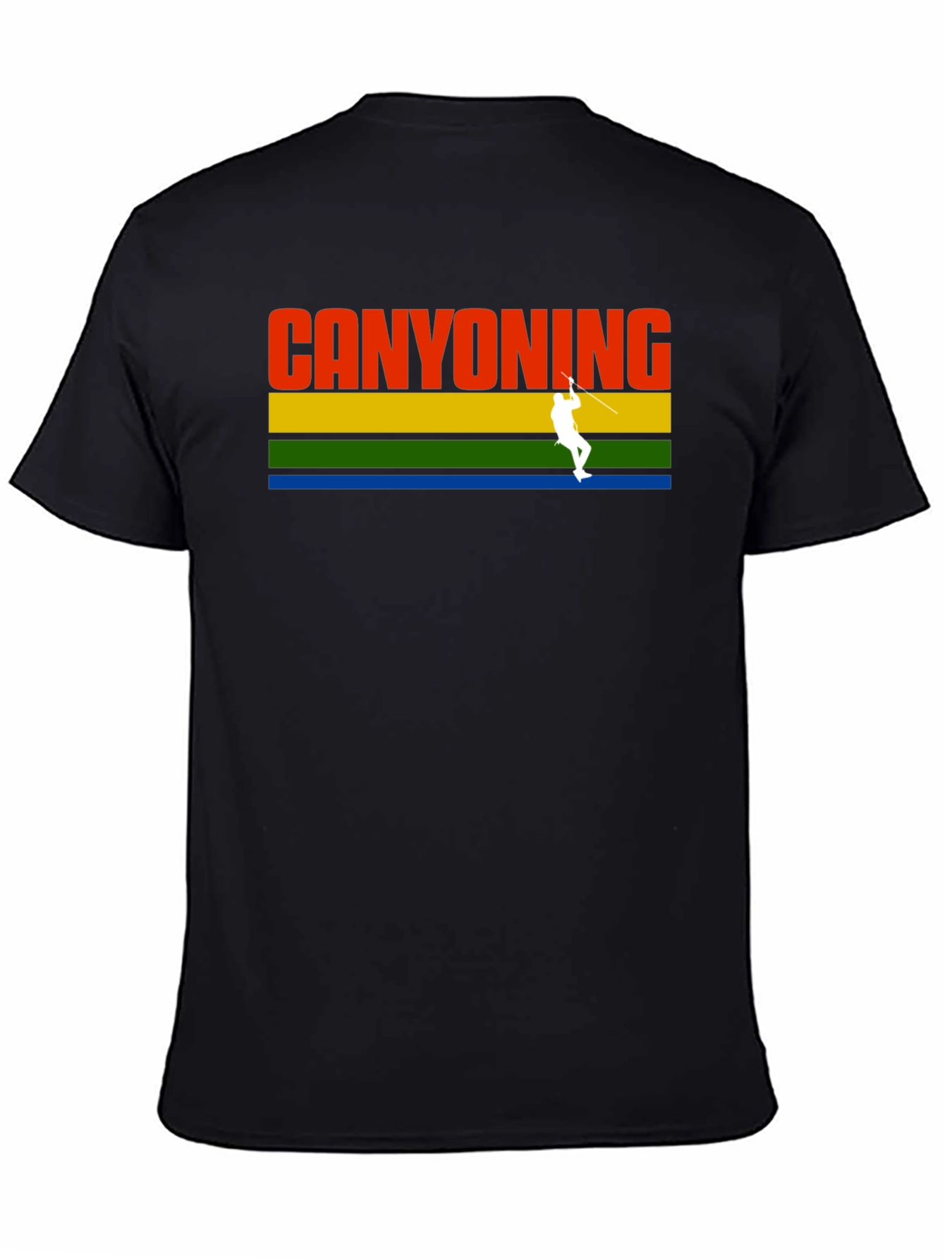 Black Canyoning Adventure T-Shirt - Black view 4