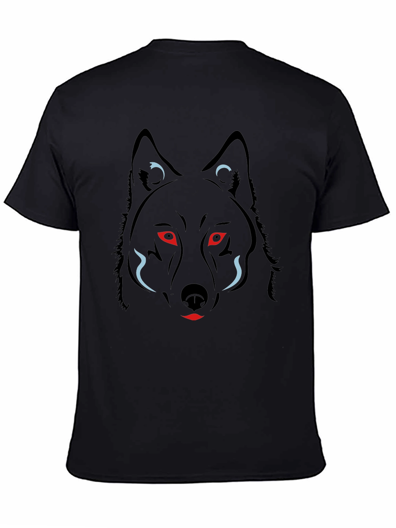 Black Black Wolf Graphic Tee - Men's Fashion view 4