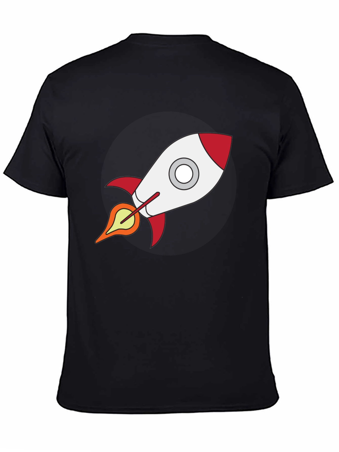 Black Rocket Graphic Black T-Shirt view 4