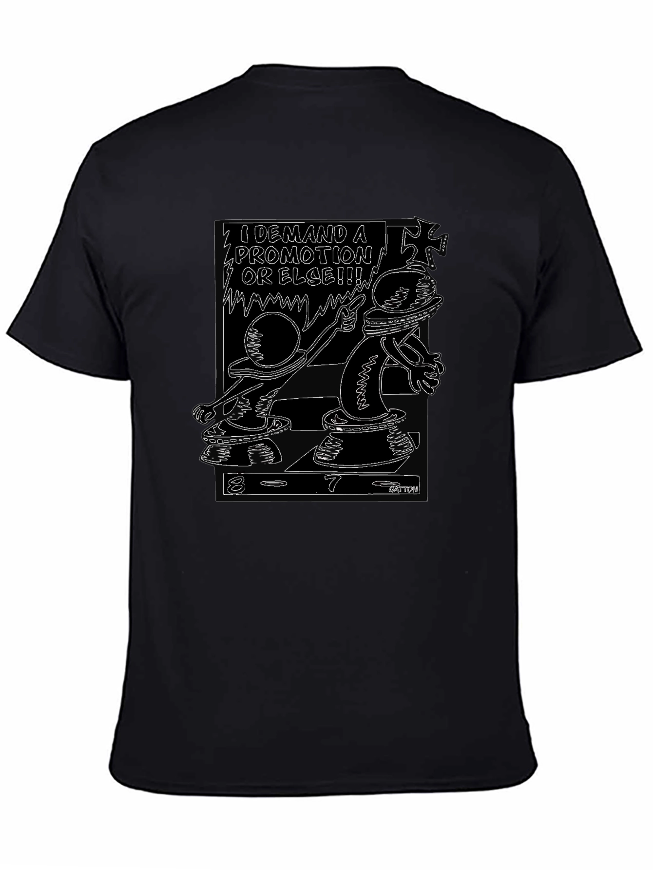 Black Demand A Promotion Black T-Shirt view 4
