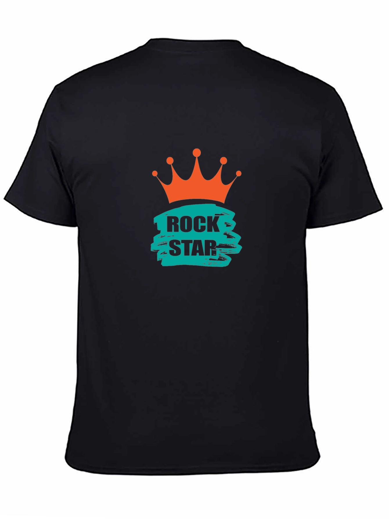 Black Rock Star Crown Graphic Tee - Black view 4