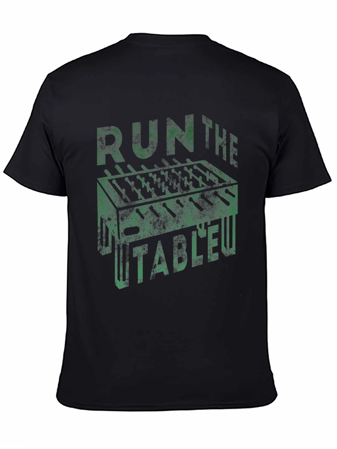 Black Run The Table Foosball Graphic Tee view 4