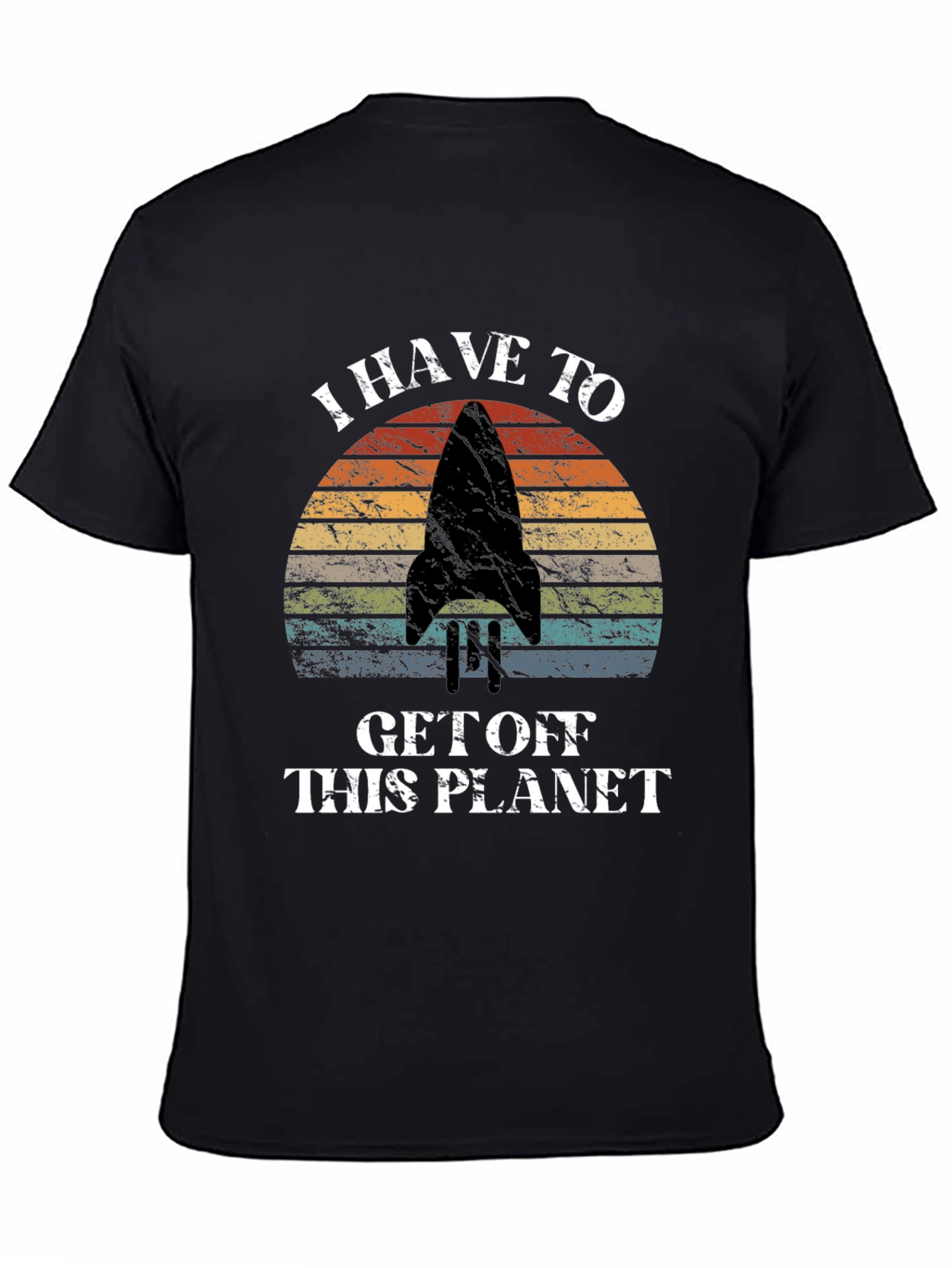 Black I Have To Get Off This Planet Graphic Tee view 4