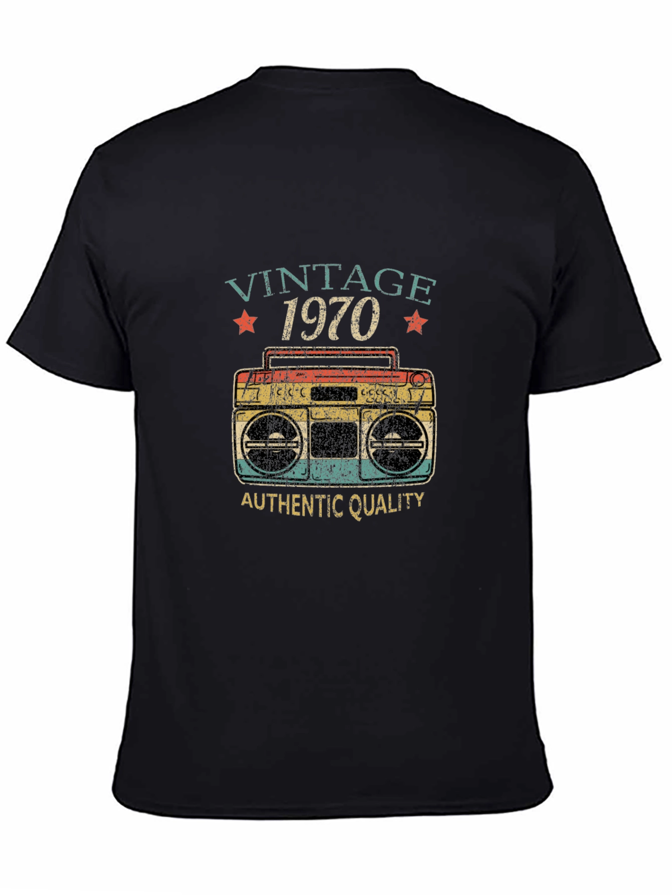 Vintage 1970 Boombox Graphic T-Shirt - 4