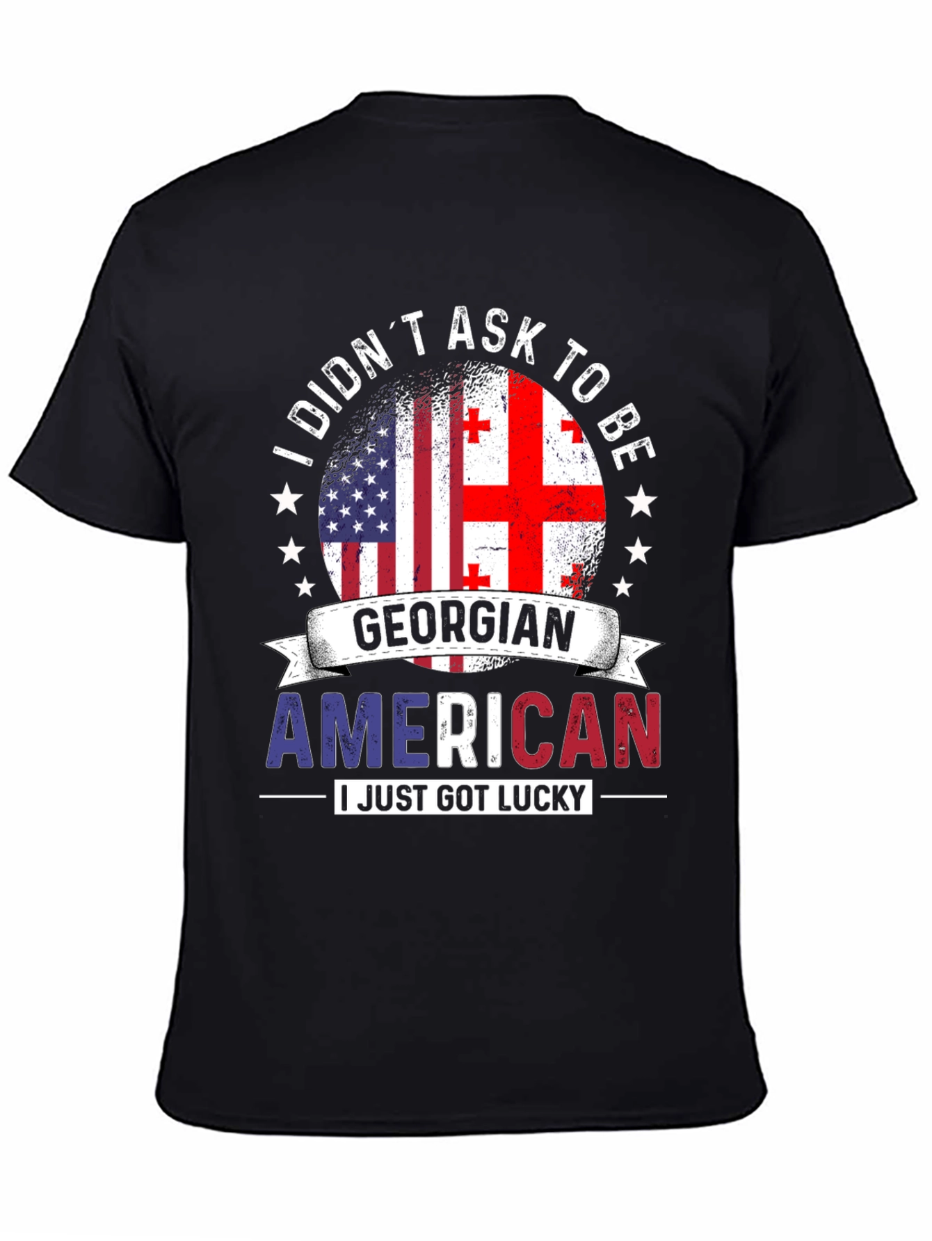 Georgian American Flag T-Shirt - 4