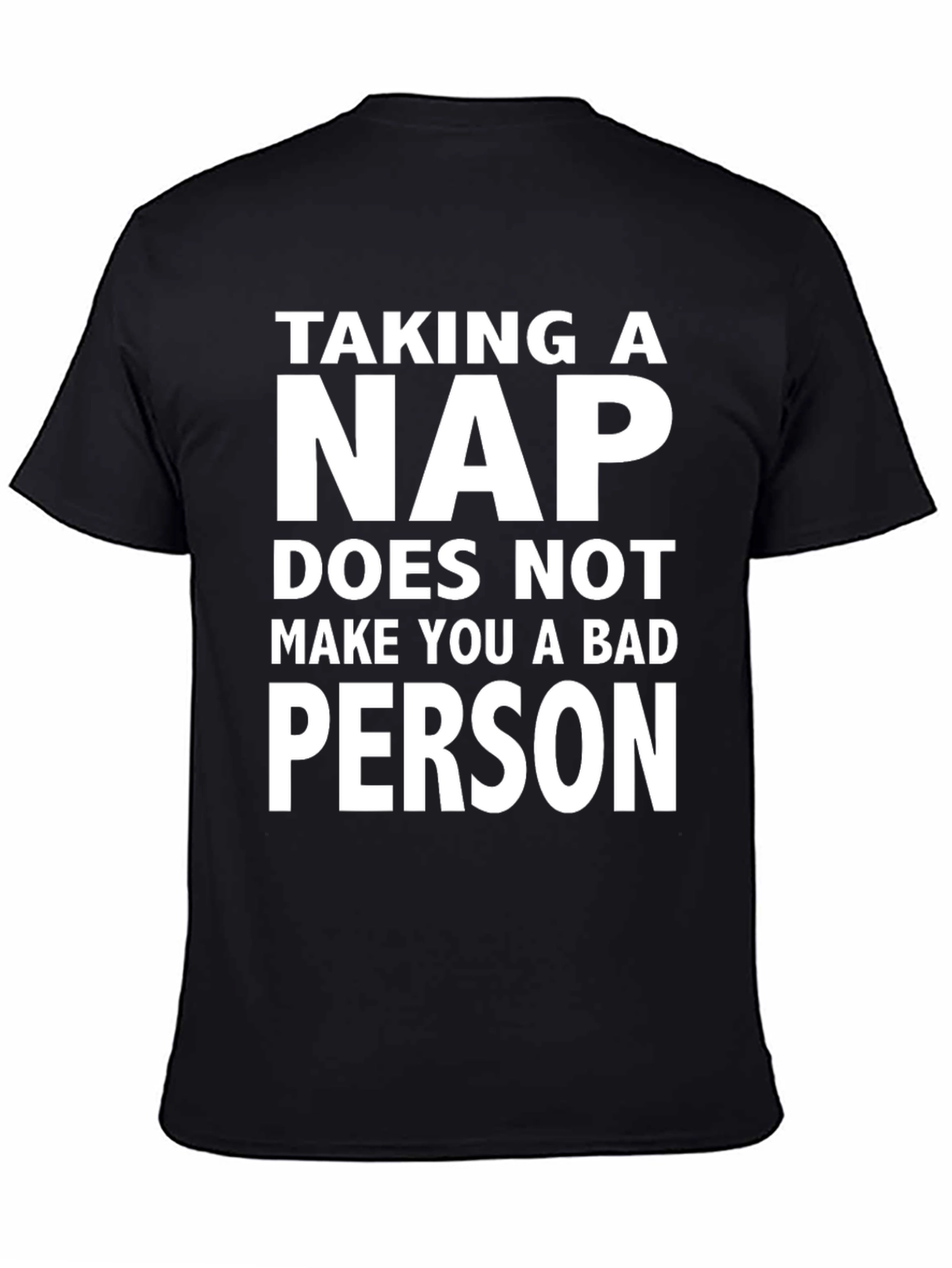 Black Taking A Nap T-Shirt - Funny & Relaxing view 4