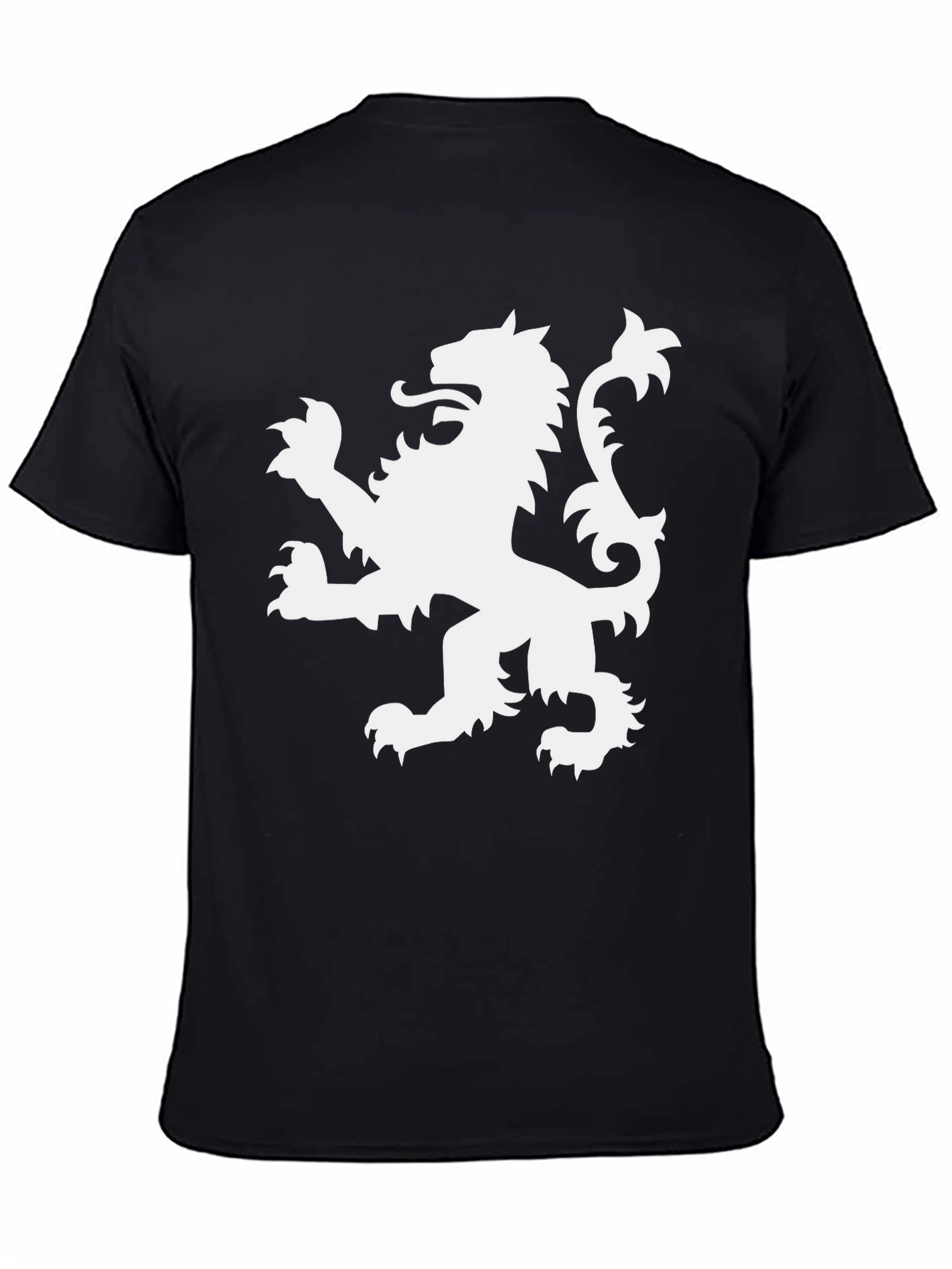 Black Lion Rampant Graphic Tee - Classic Black Shirt view 4