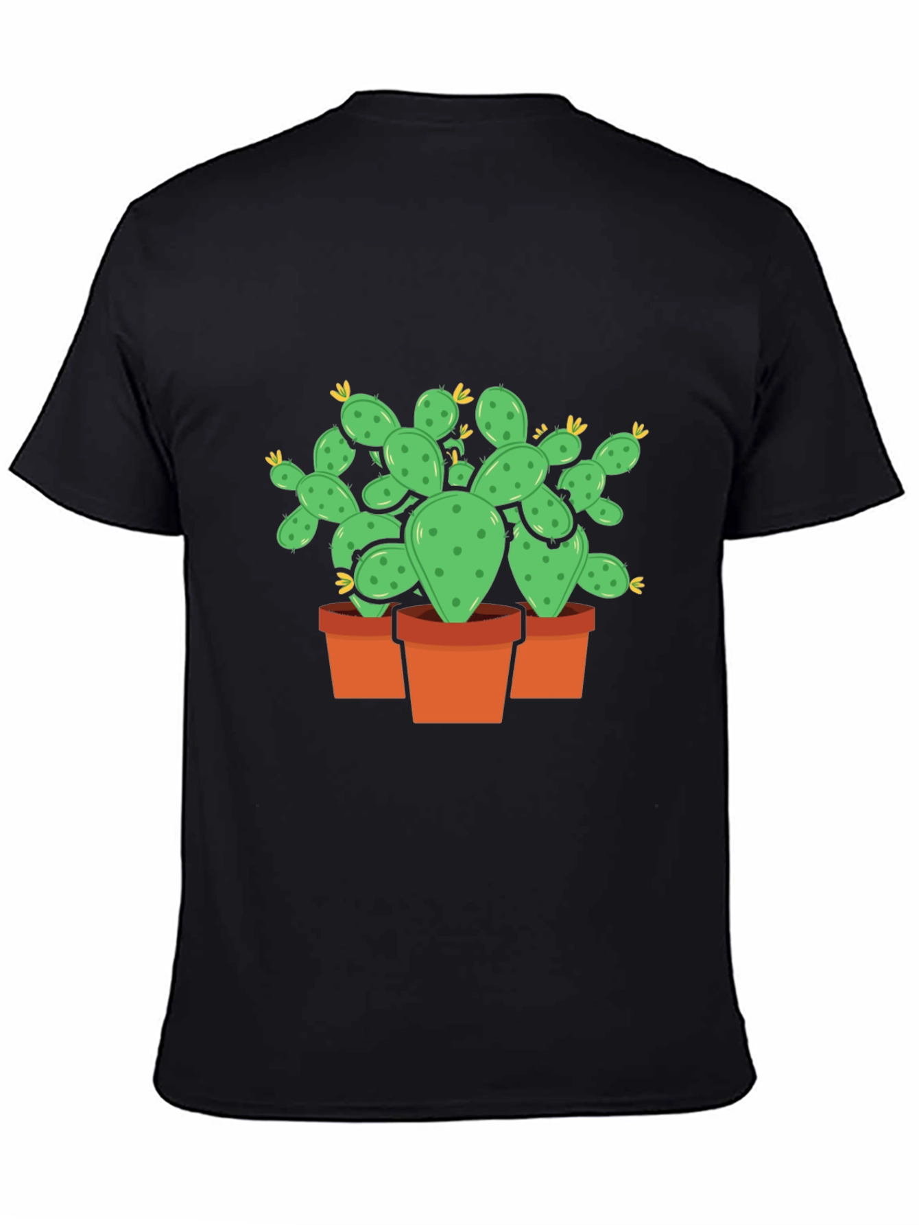 Black Cactus Plant Graphic T-Shirt - Trendy Desert Style view 4