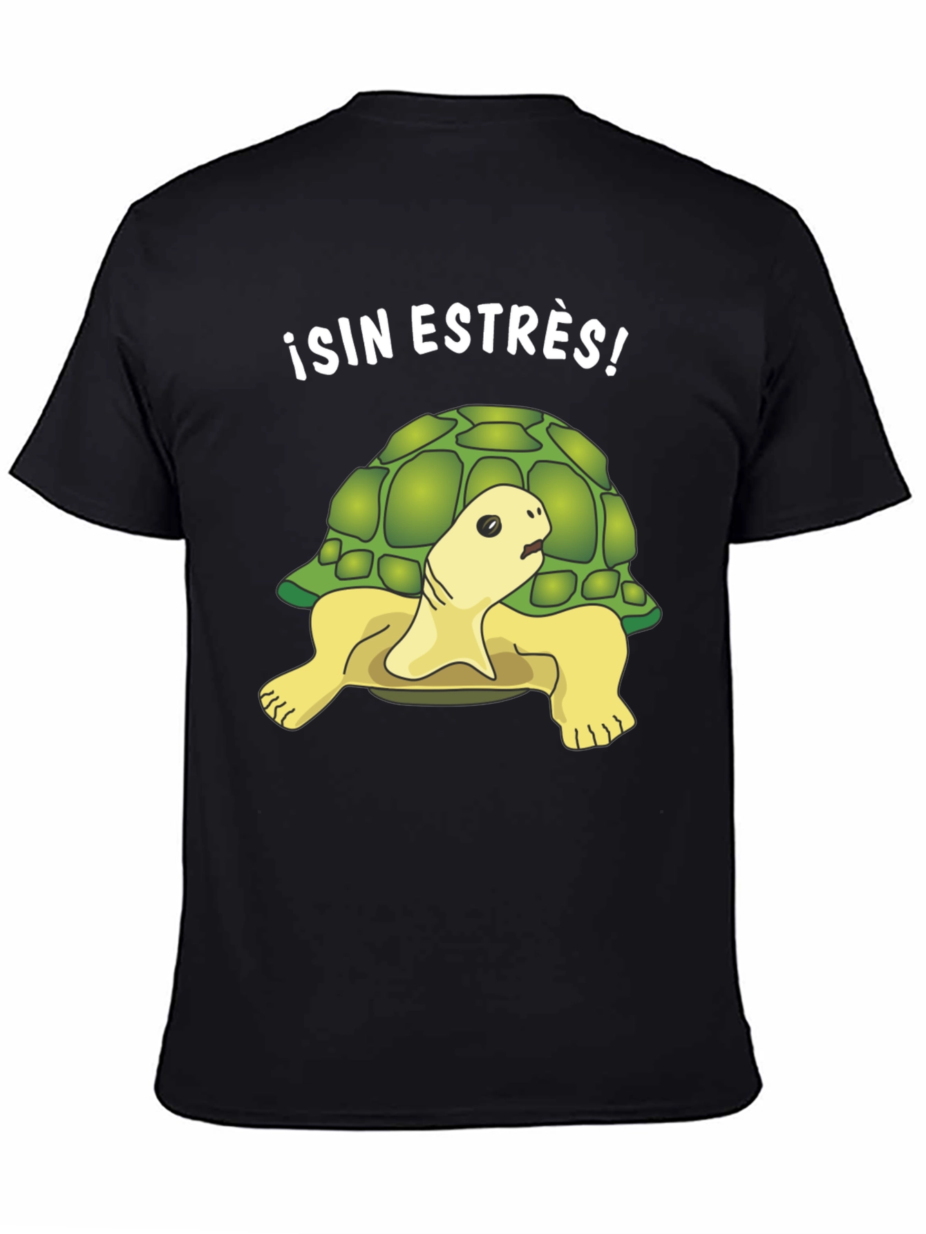 Black Relaxed Turtle Graphic Tee - Sin Estrés! view 4