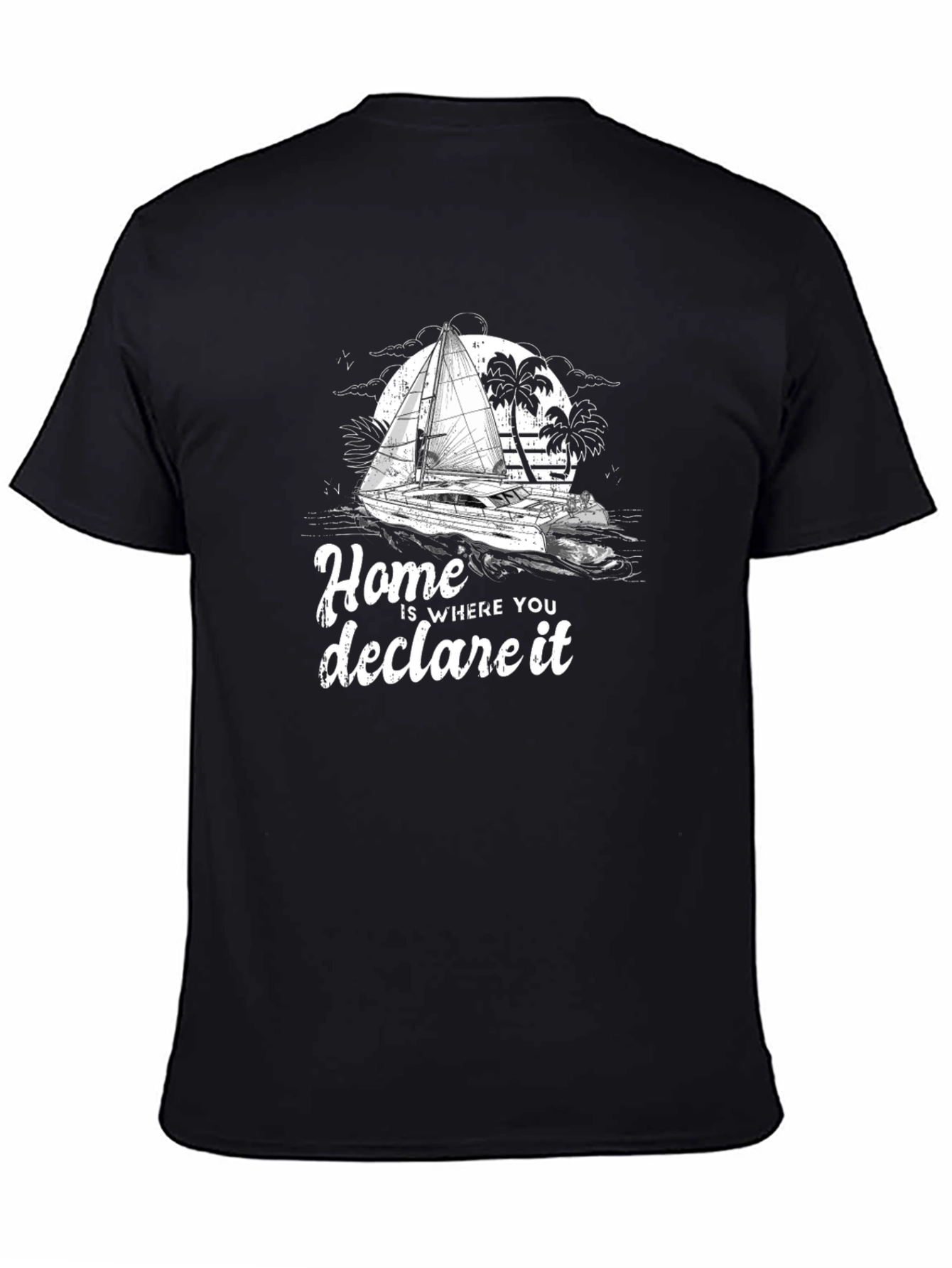 Black Home is Where You Declare It T-Shirt view 4