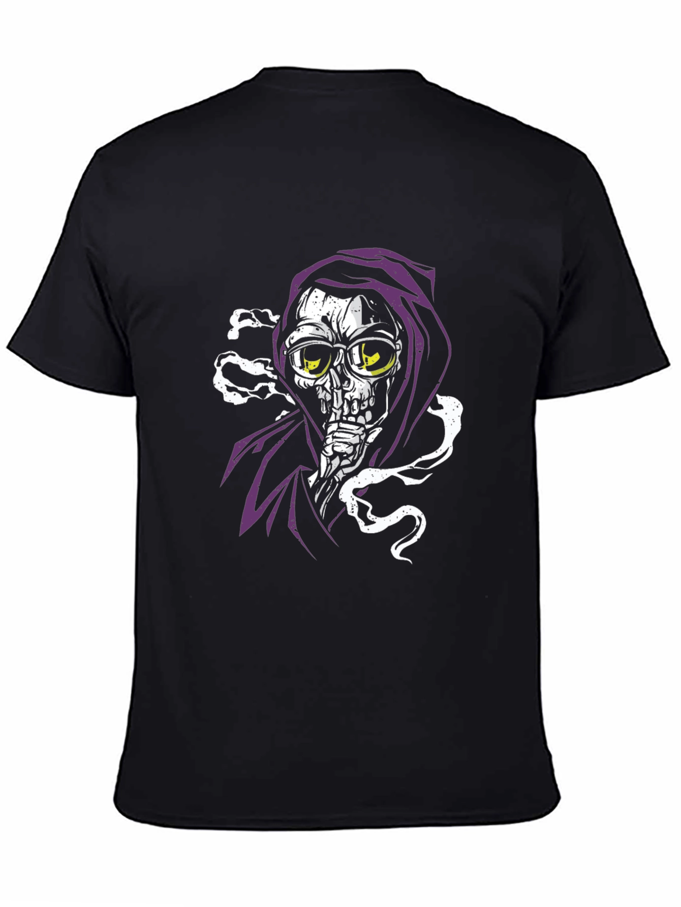 Black Grim Reaper Graphic Tee - Edgy Style view 4