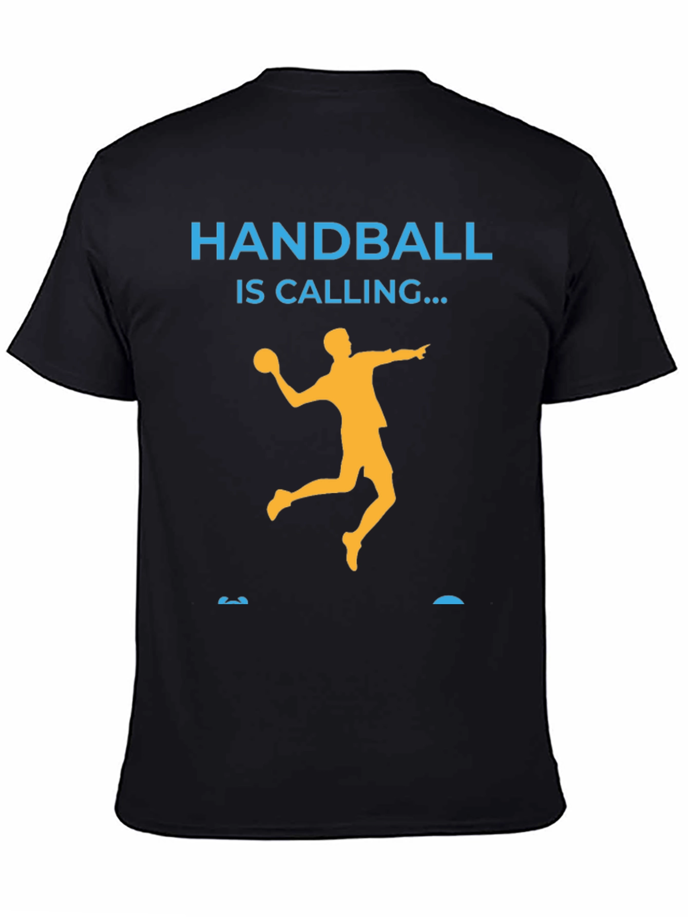 Black Handball Is Calling T-Shirt view 4