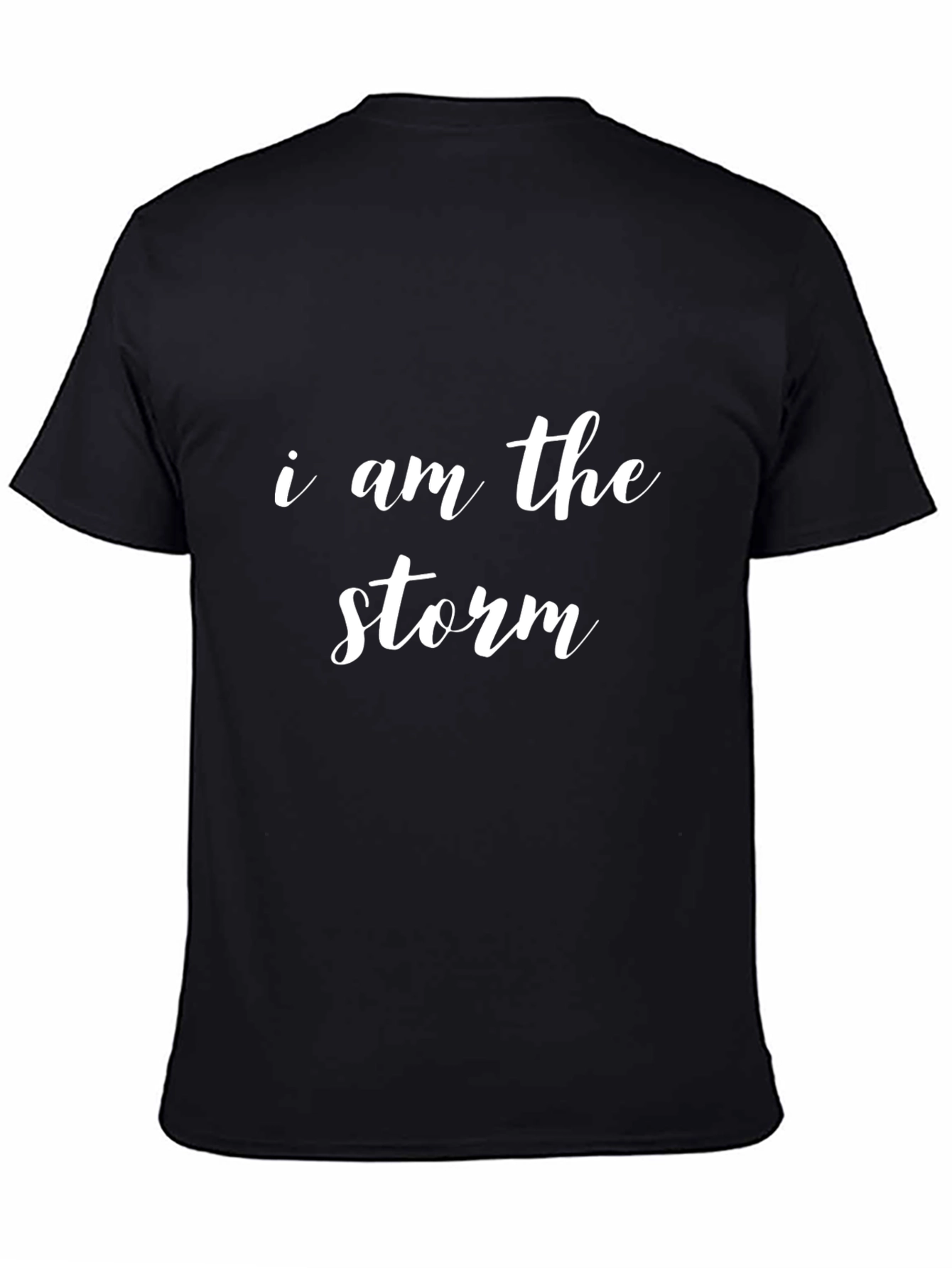 Black I Am The Storm Black T-Shirt view 4
