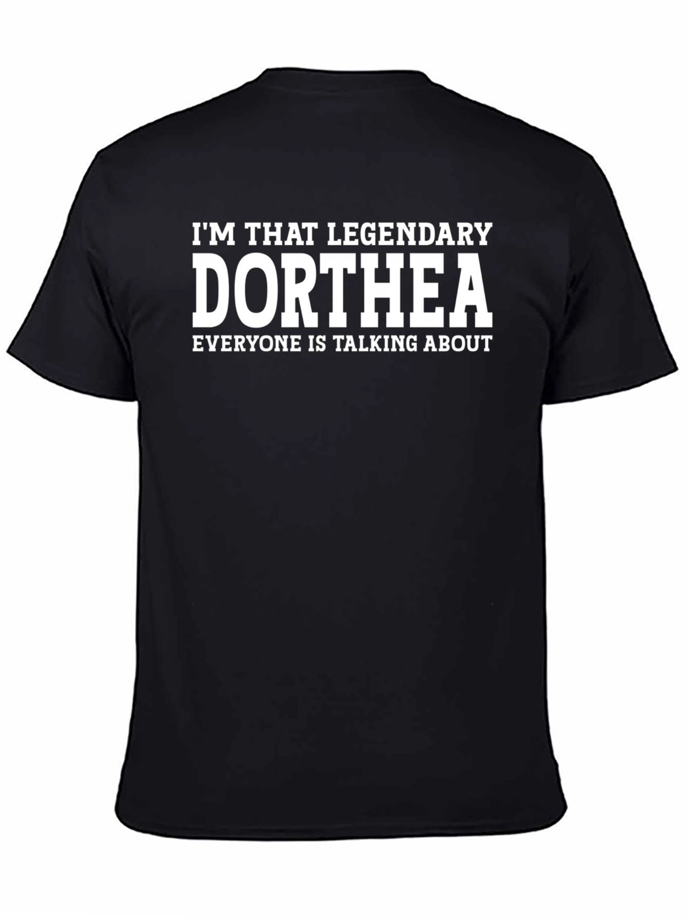 Black Legendary Dorthea T-Shirt - Black Graphic Tee view 4