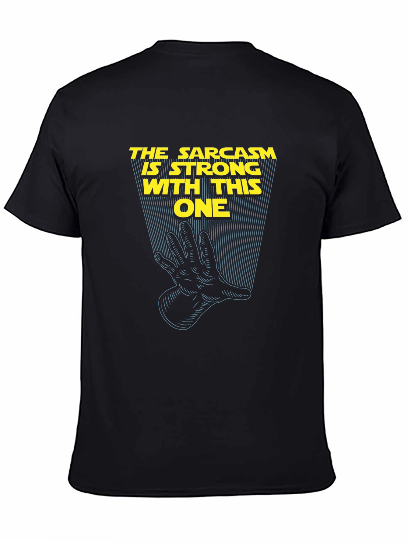 Black Sarcasm is Strong Graphic T-Shirt view 4