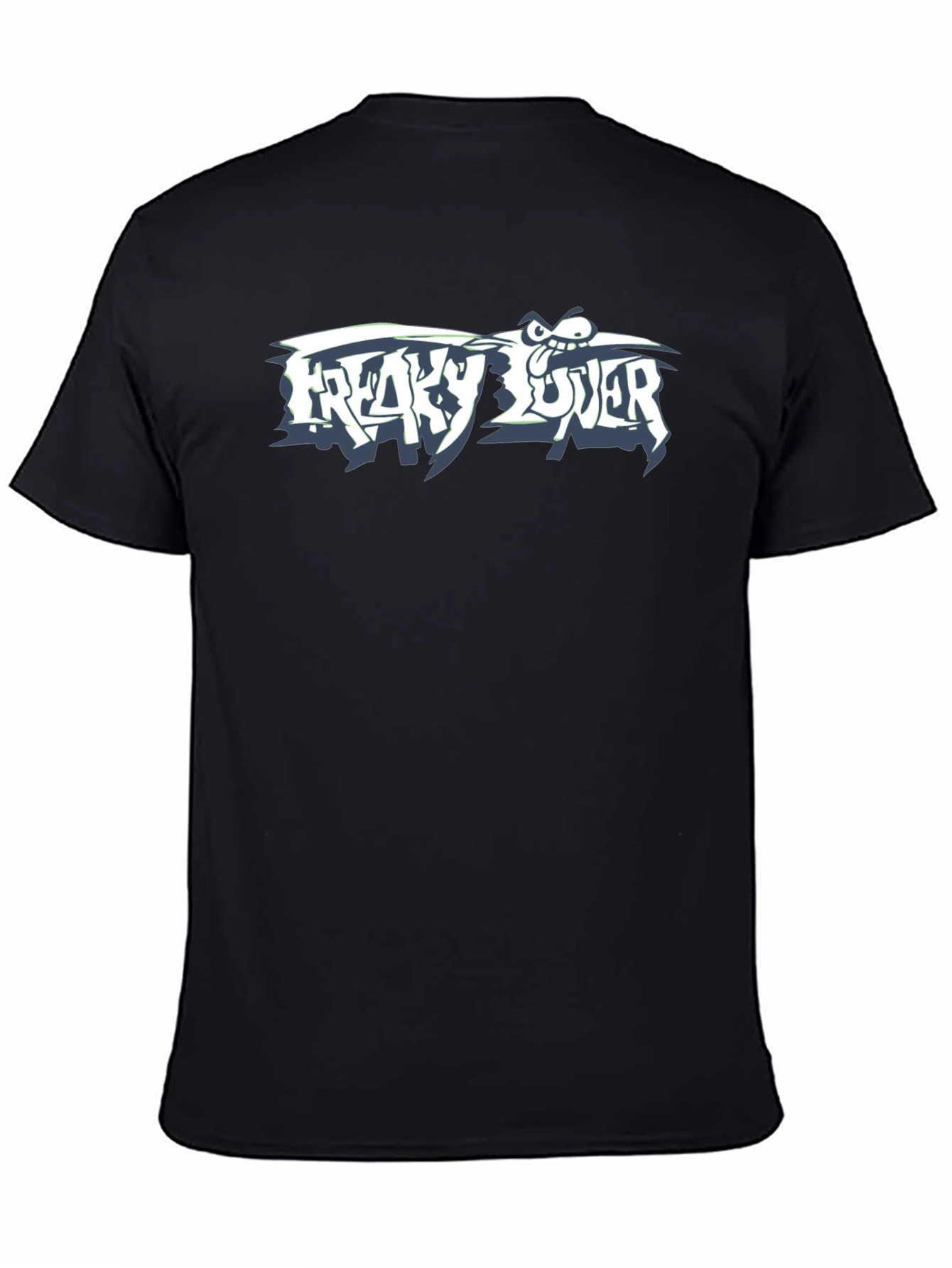 Black Freaky Lover Graphic T-Shirt - Black view 4
