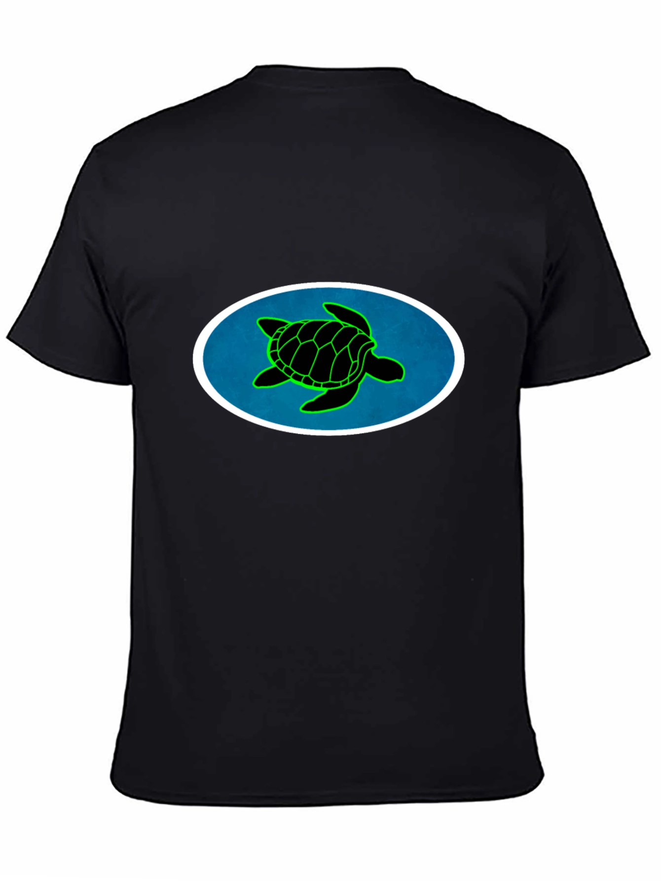 Black Turtle Graphic Tee - Black Cotton Blend view 4