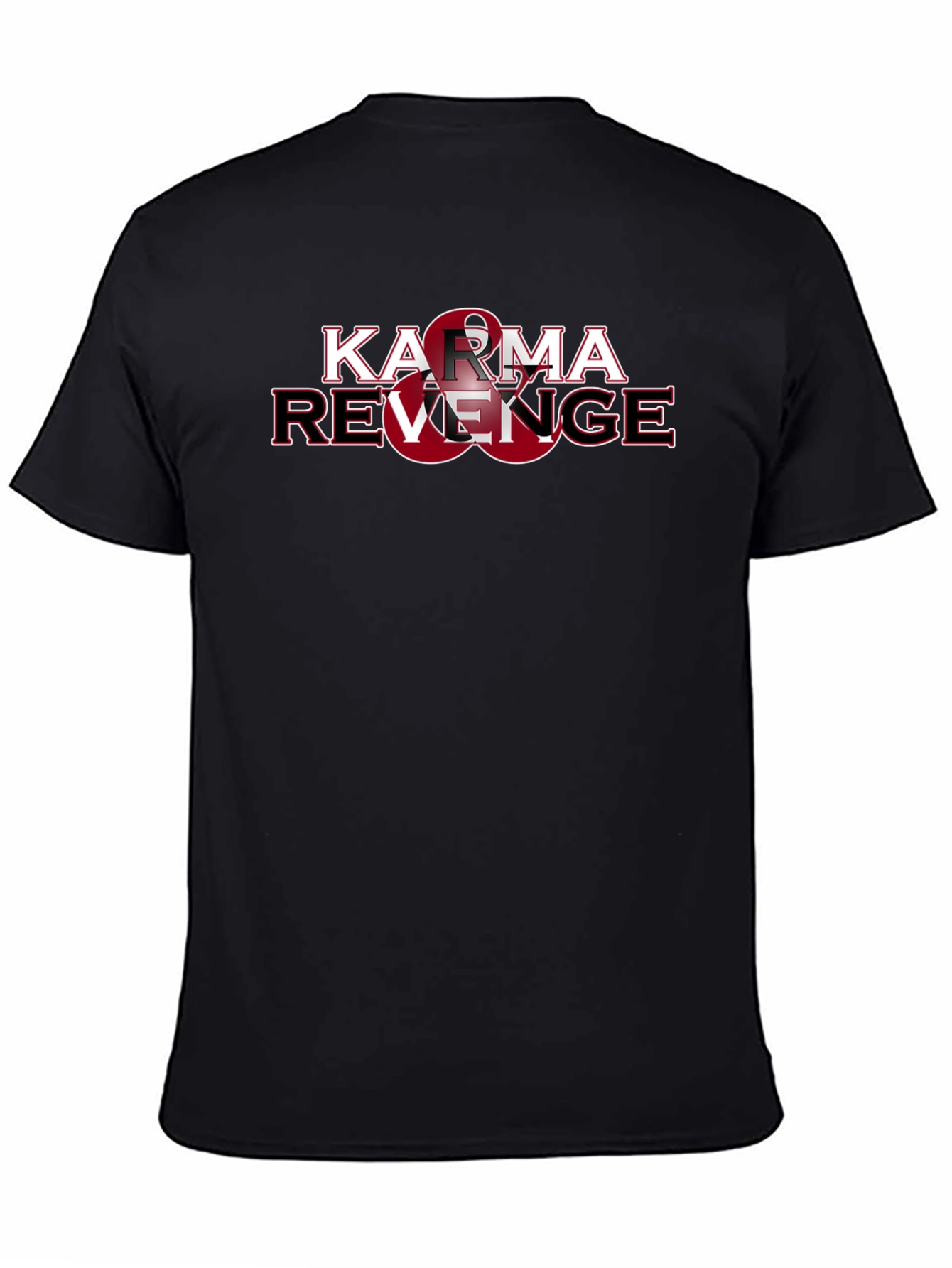 Black Karma & Revenge Graphic Print Black T-Shirt view 4