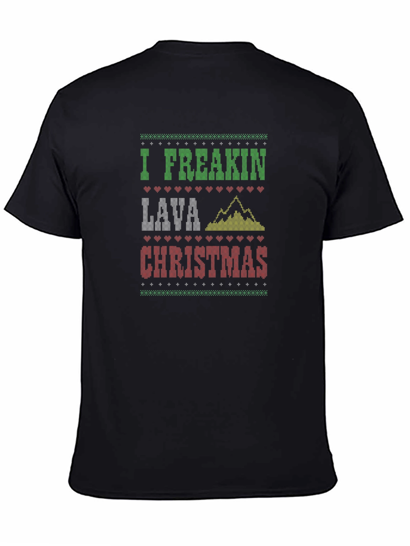 Freakin' Lava Christmas Ugly Sweater Style T-Shirt - 4