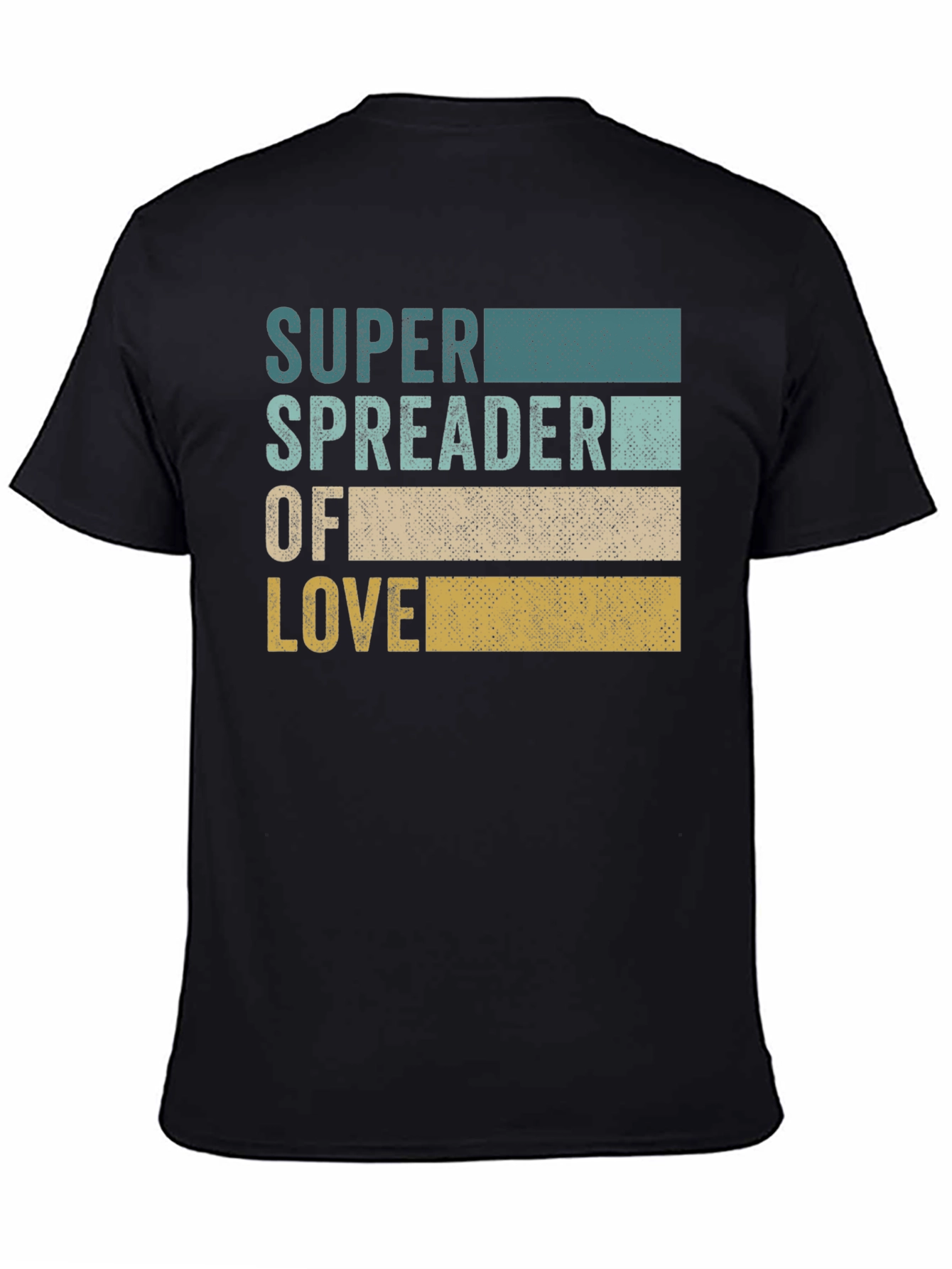 Black Super Spreader of Love Graphic Tee - Black view 4