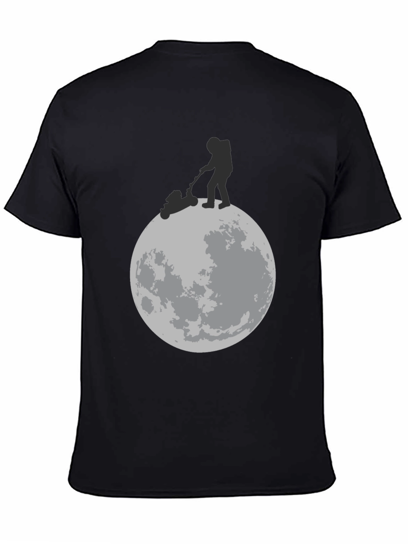 Black Moon Mowing Graphic T-Shirt view 4