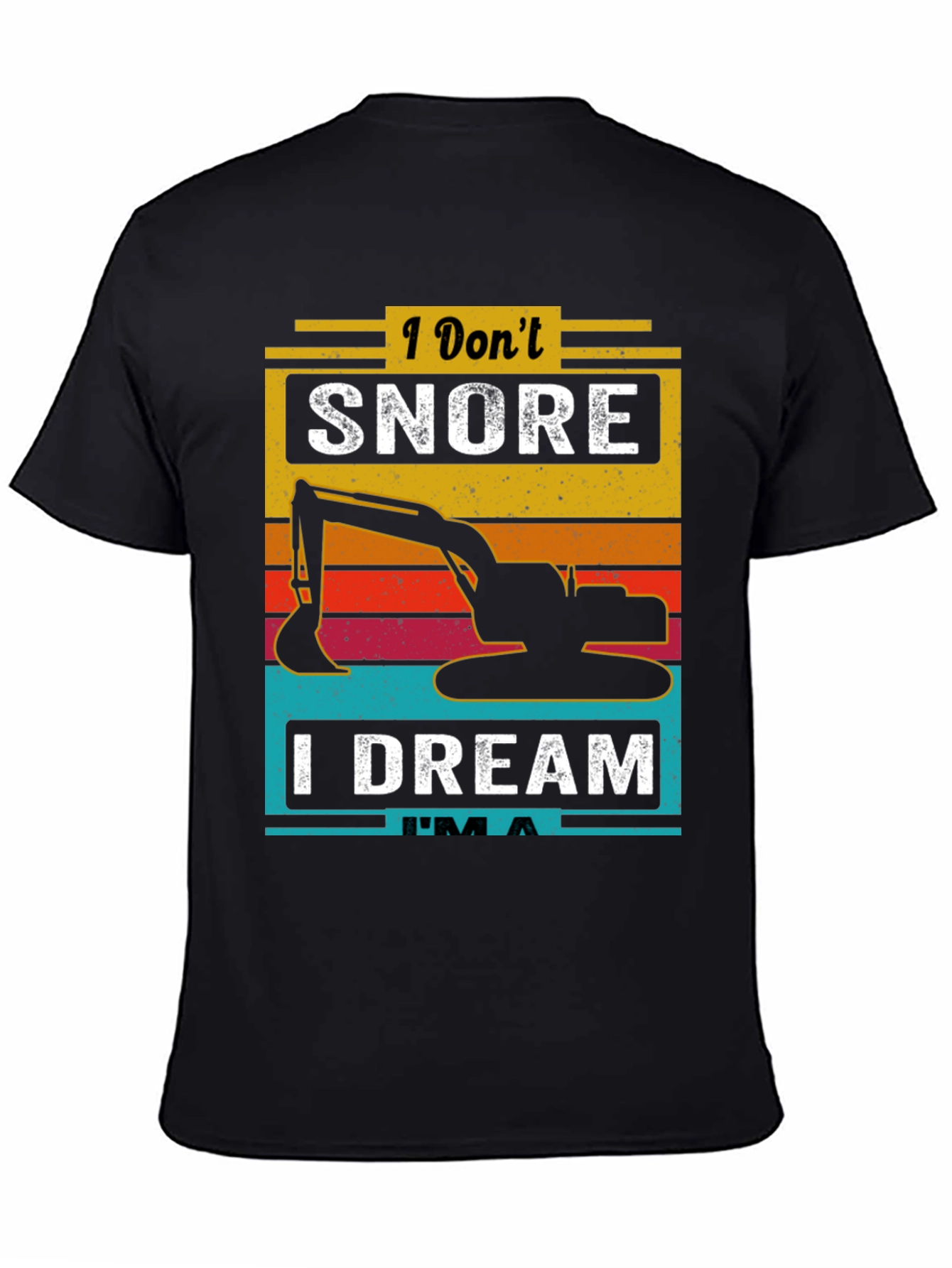 Black I Don't Snore I Dream I'm A T-Shirt  view 4