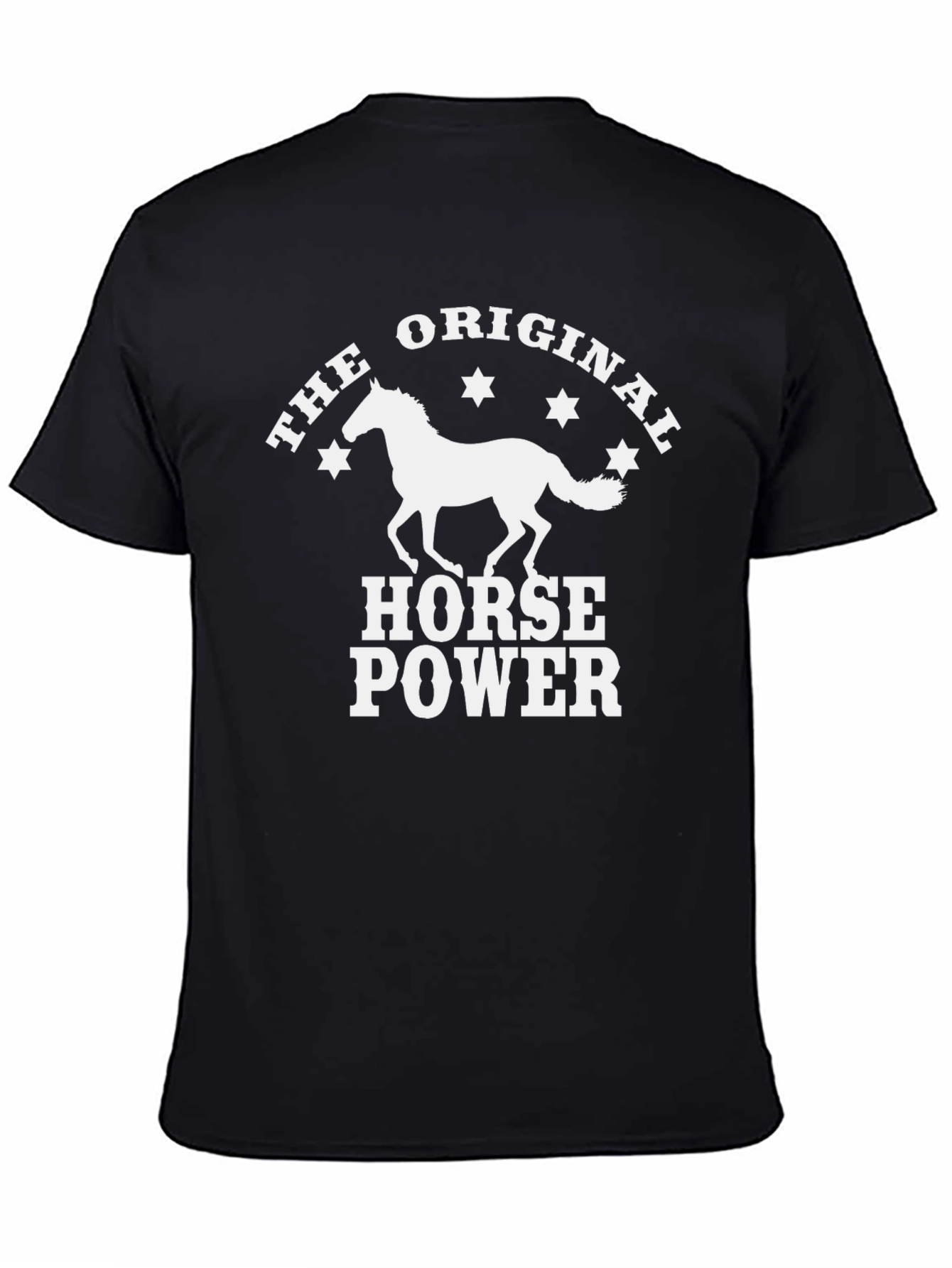 Black Original Horsepower Graphic Tee view 4