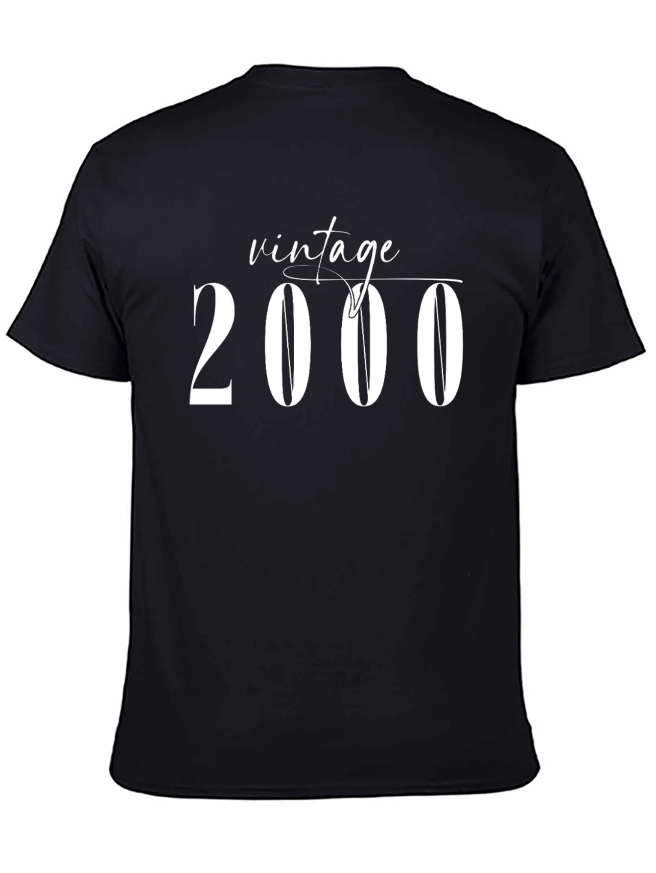 Black Vintage 2000 Black Graphic Tee view 4