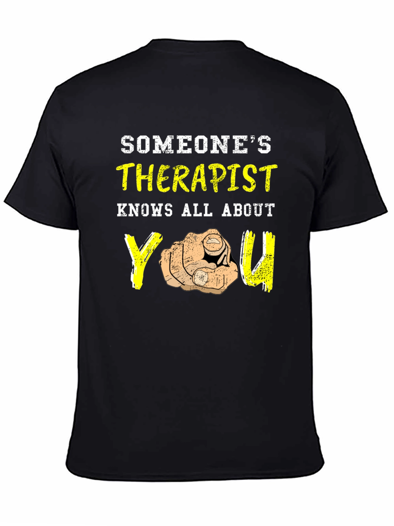 Black Someone's Therapist T-Shirt view 4