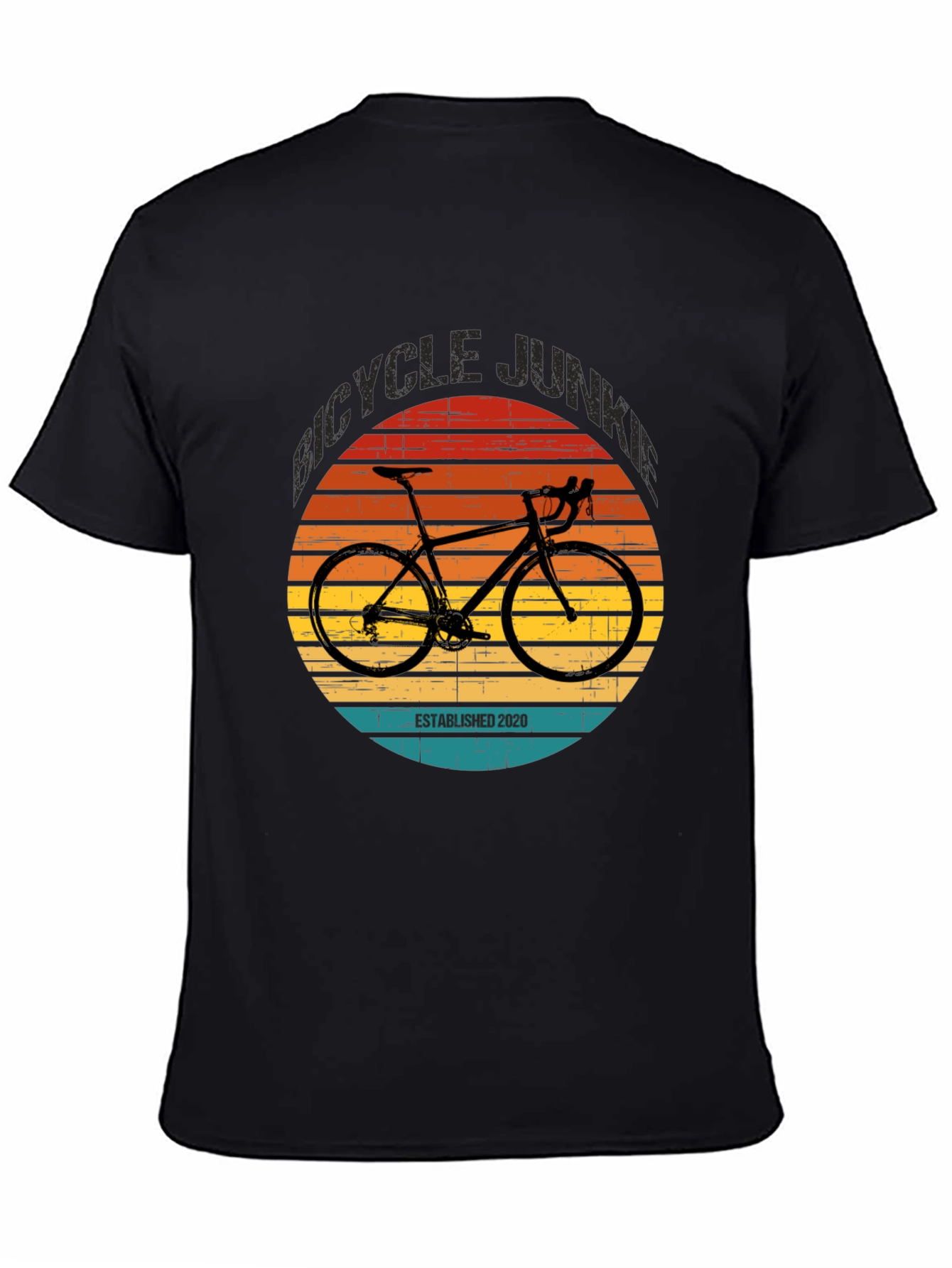 Bicycle Junkie Established 2020 T-Shirt - 4