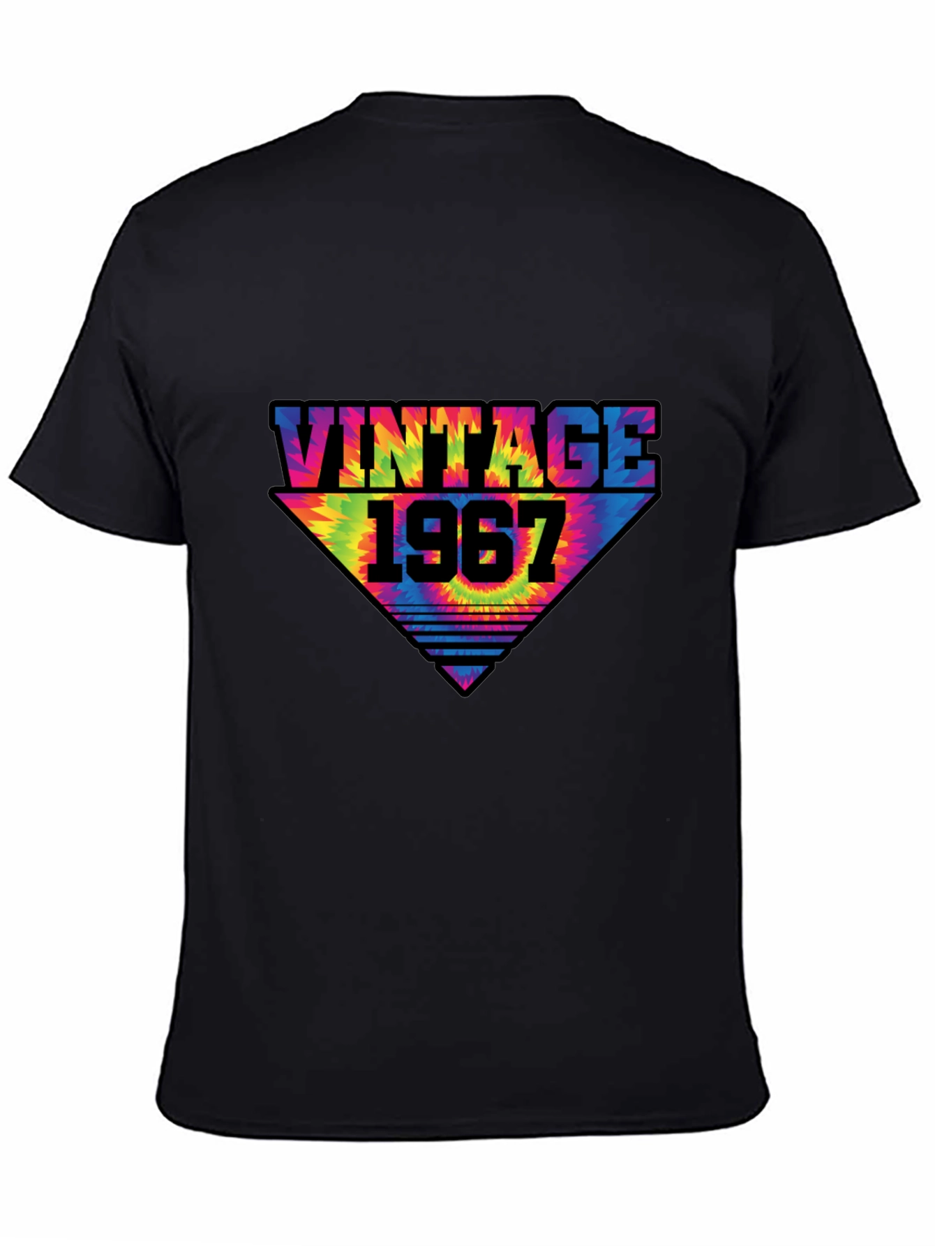 Black Vintage 1967 Tie Dye T-Shirt view 4