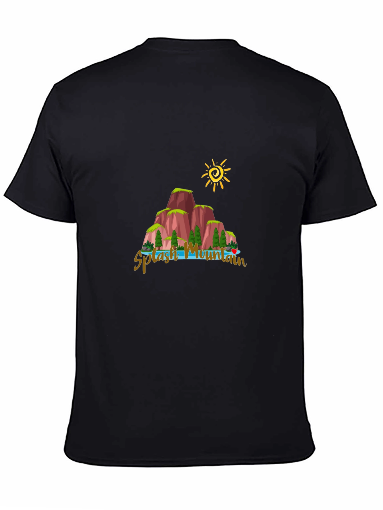 Black Splash Mountain Graphic Tee view 4